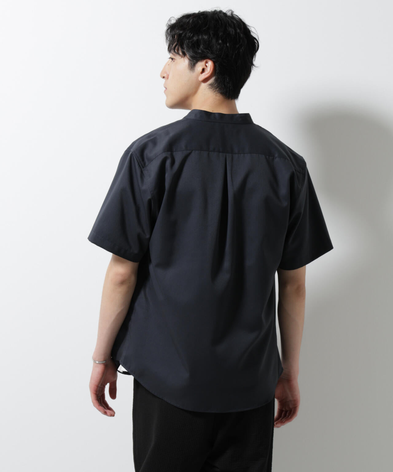 スタンダードバンドカラーシャツ/半袖 6725121228