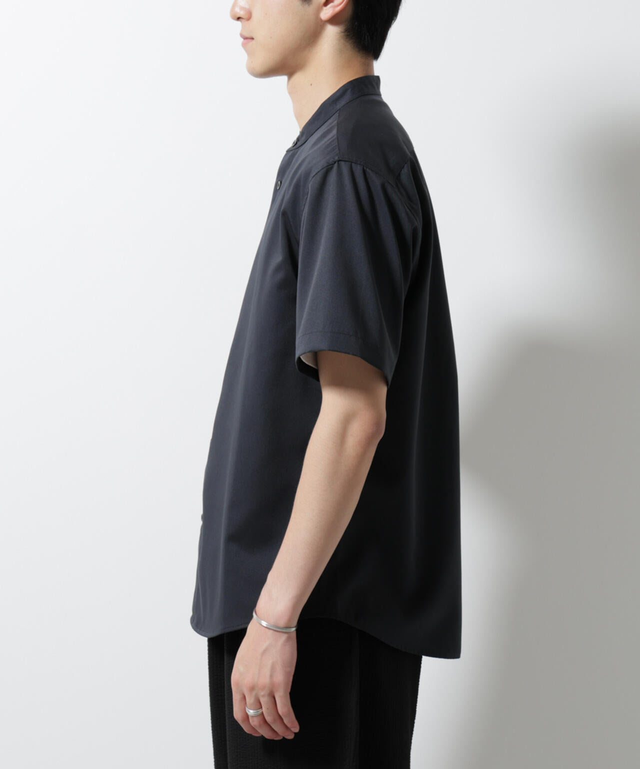 スタンダードバンドカラーシャツ/半袖 6725121228