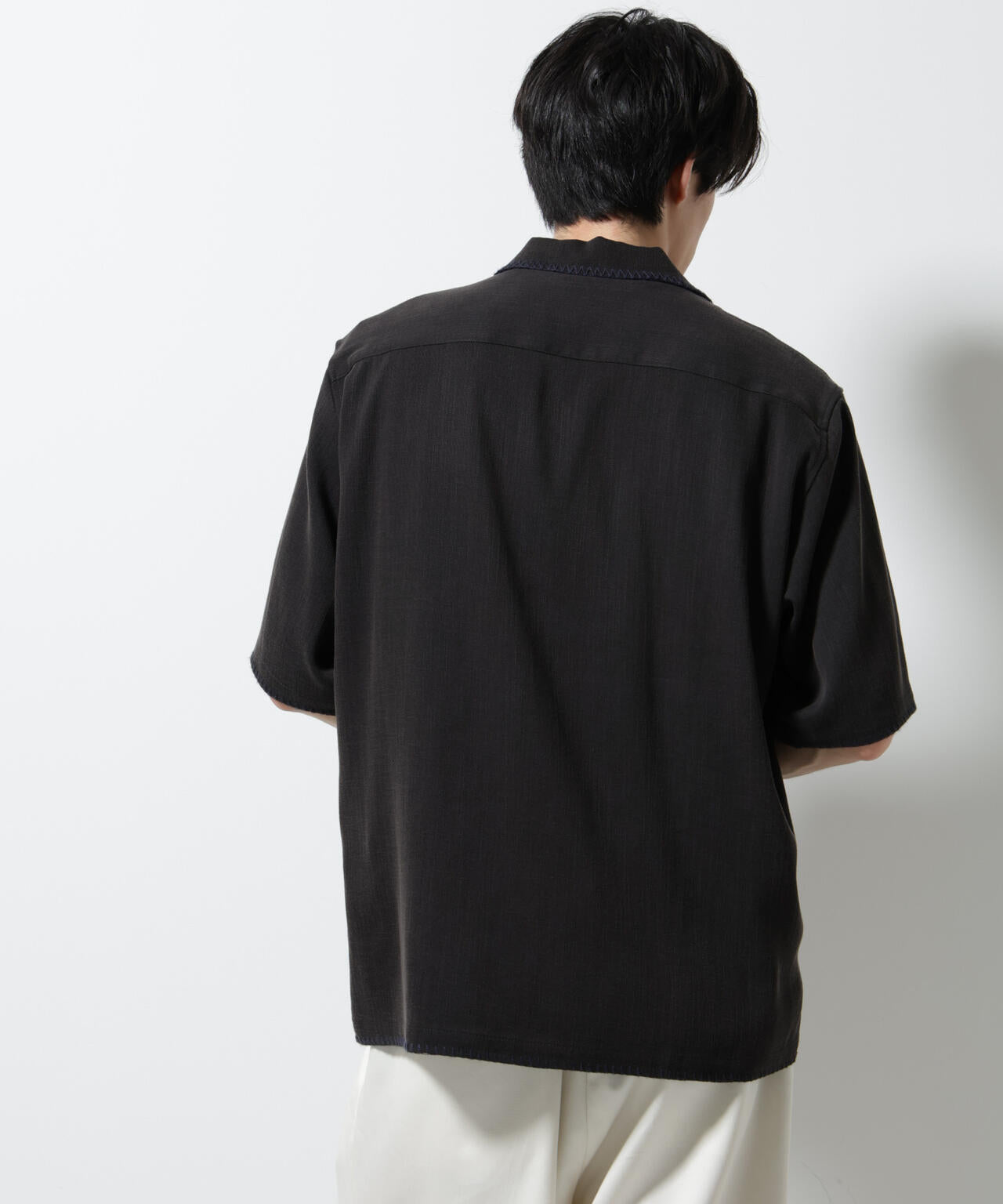 ハンドステッチリラックスシャツ 半袖 6725121232