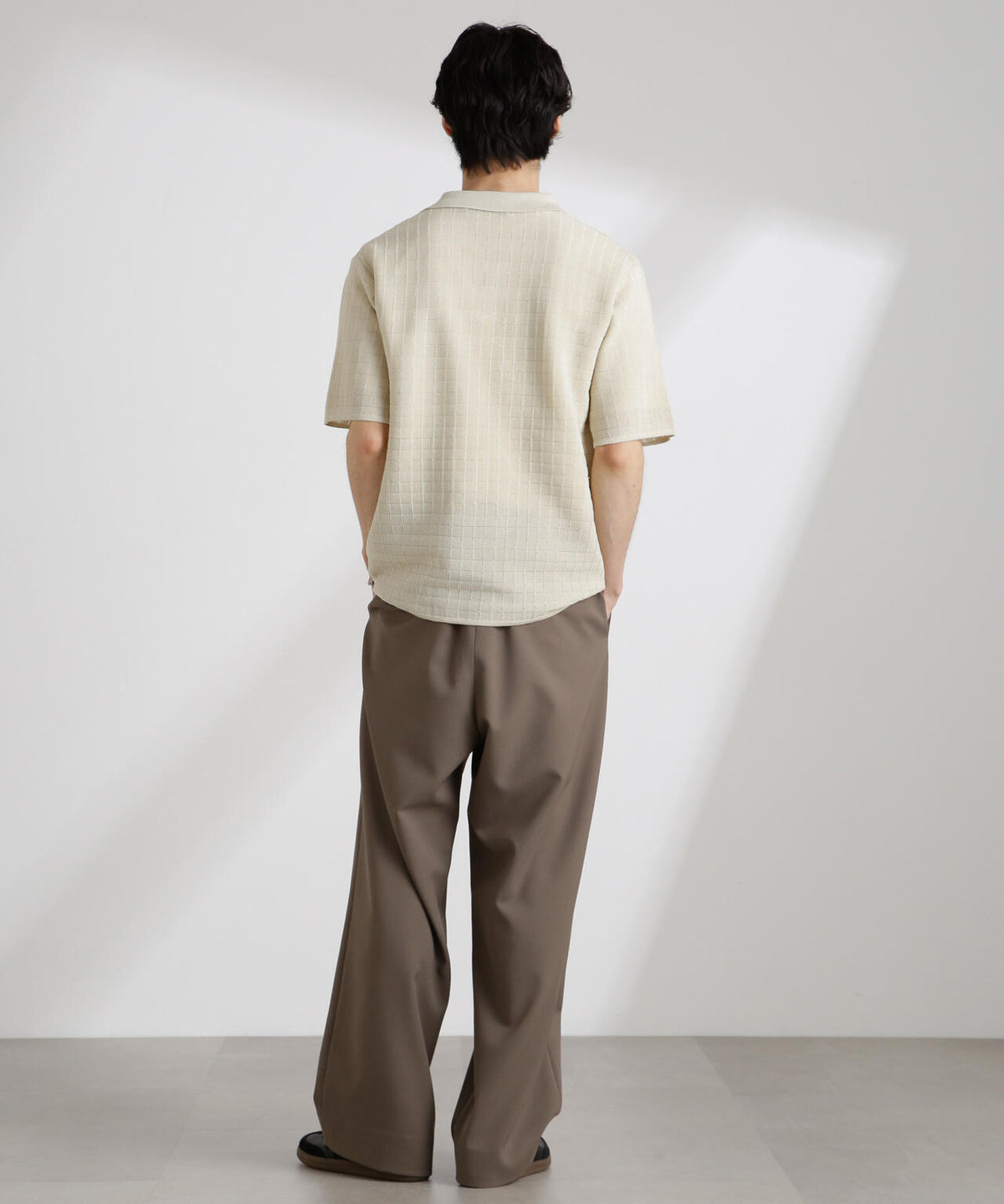 透かし編みスキッパーニット 半袖 6725122209