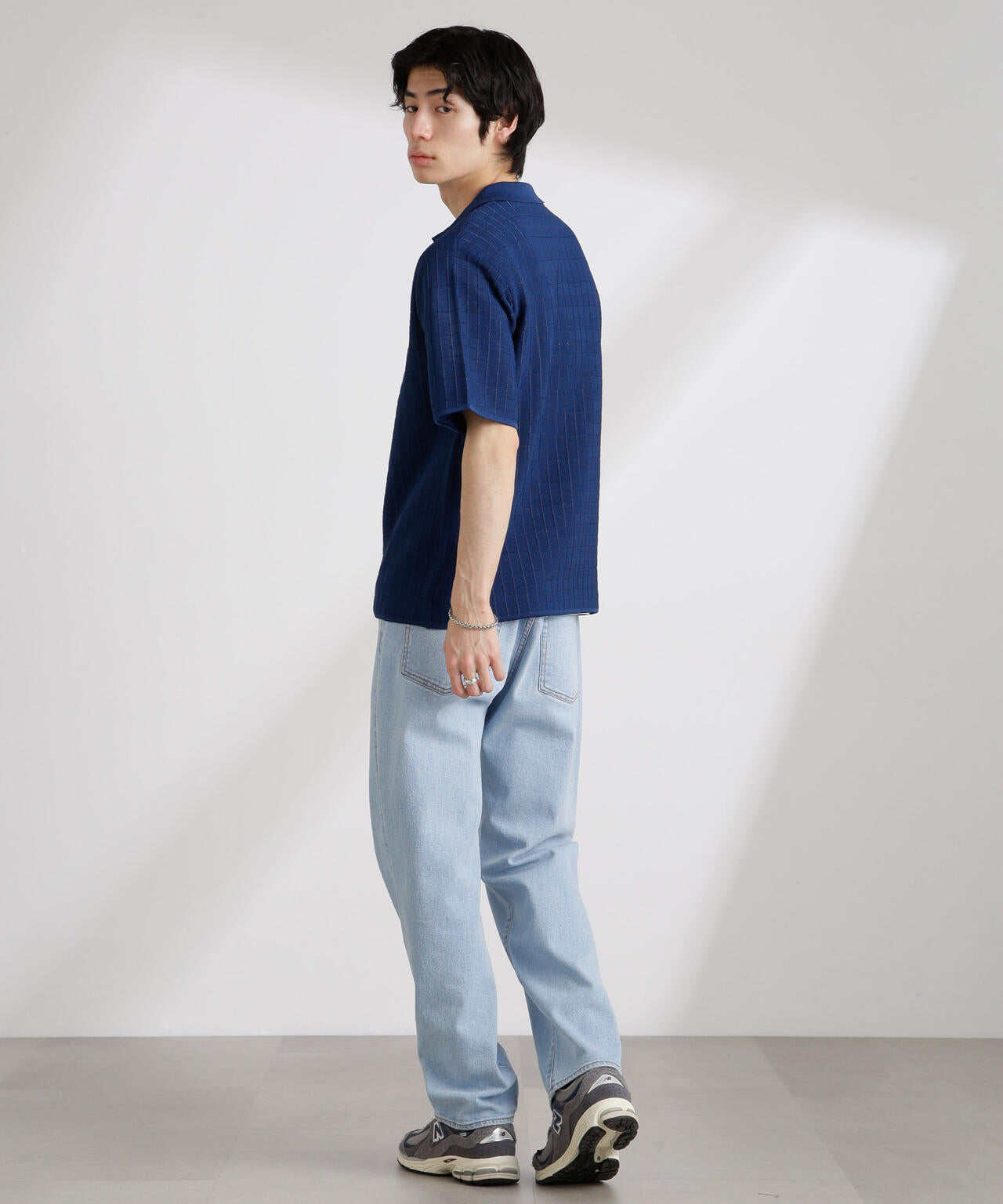 透かし編みスキッパーニット 半袖 6725122209