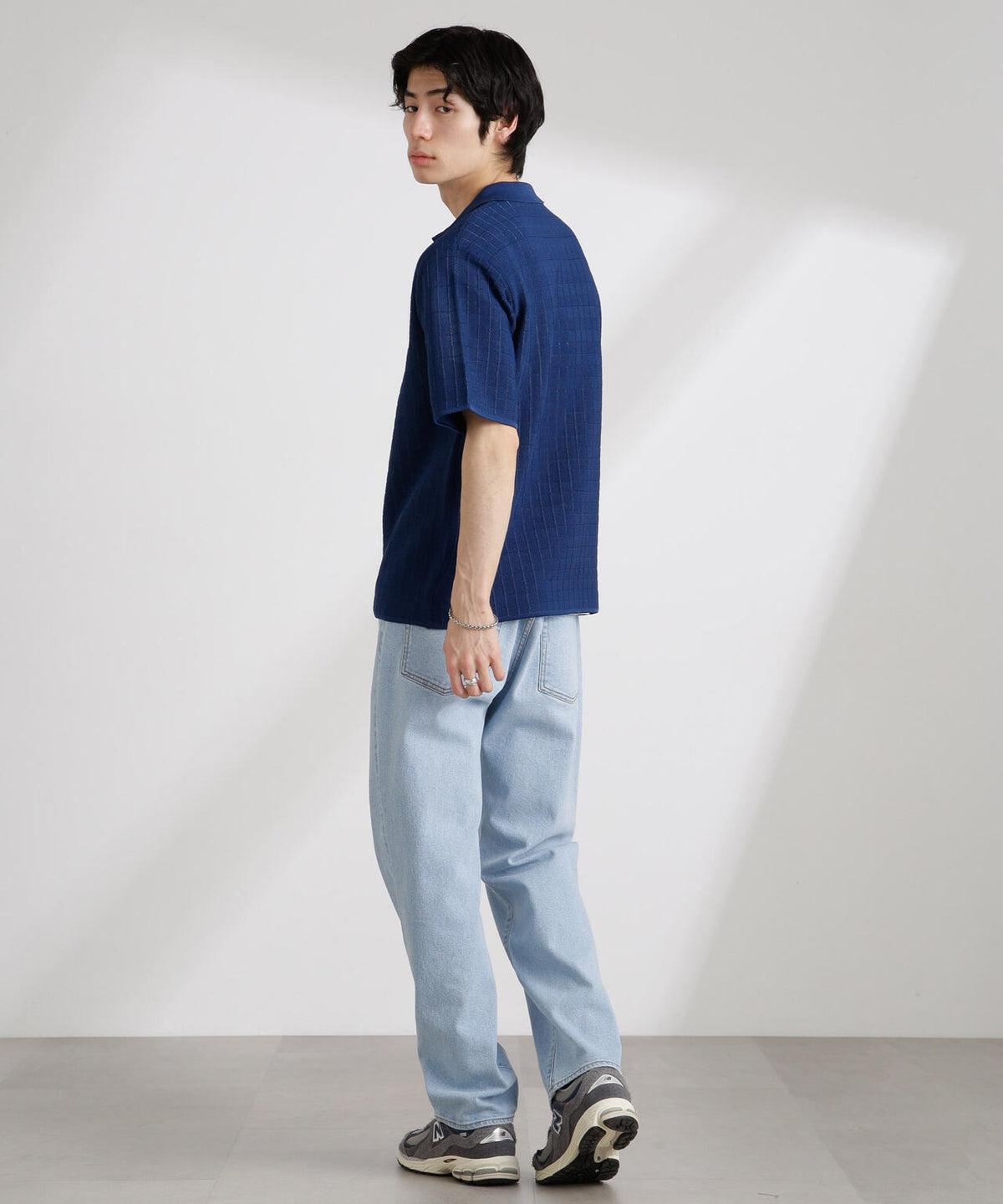 透かし編みスキッパーニット 半袖 6725122209