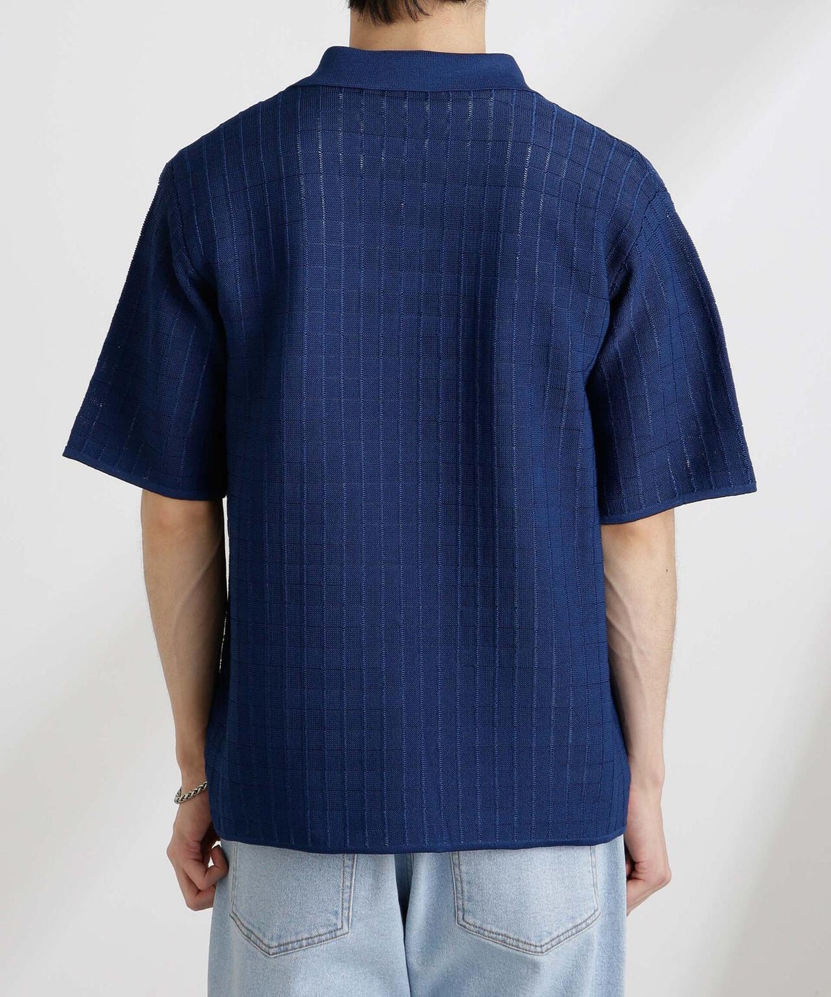 透かし編みスキッパーニット 半袖 6725122209