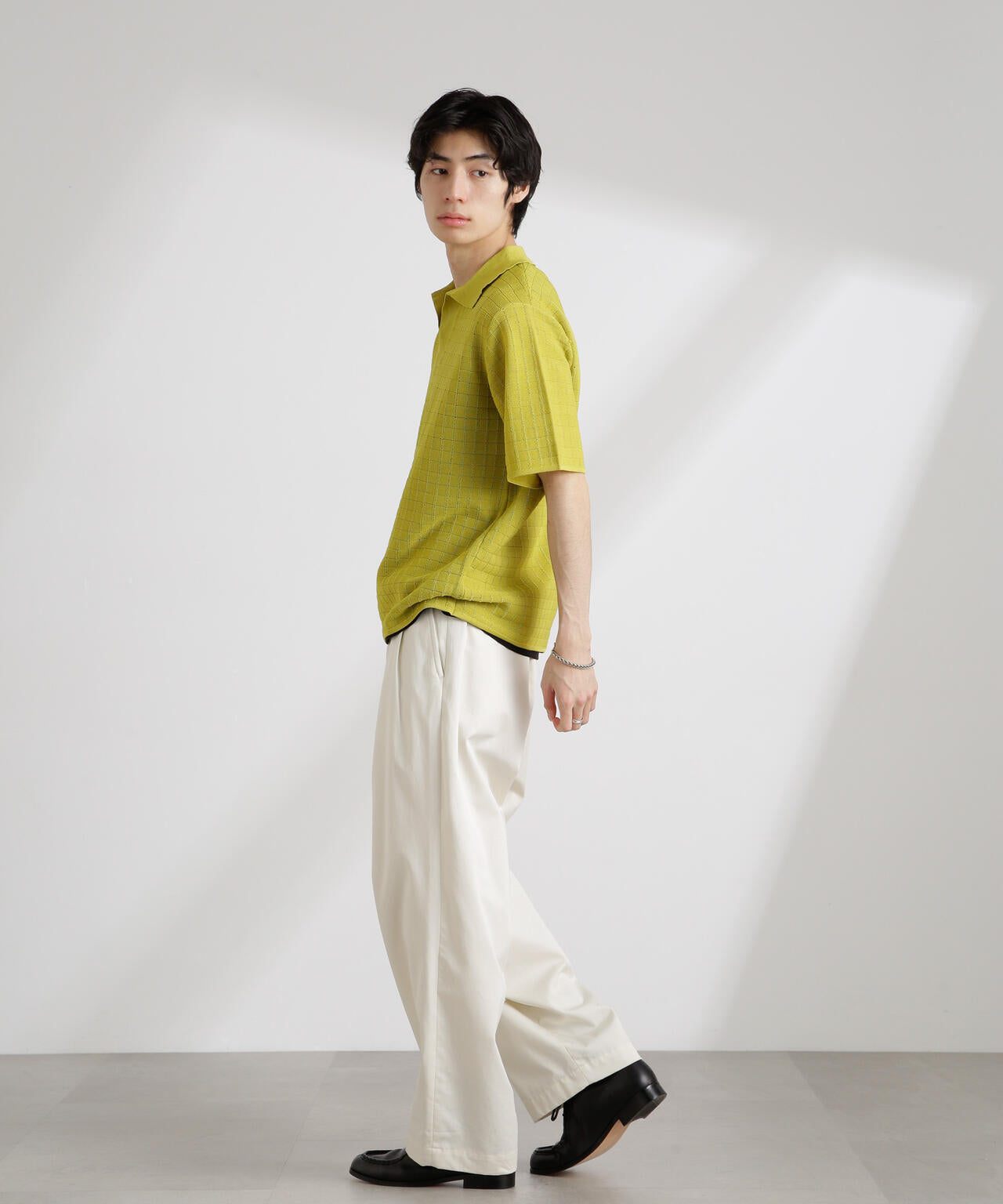 透かし編みスキッパーニット 半袖 6725122209