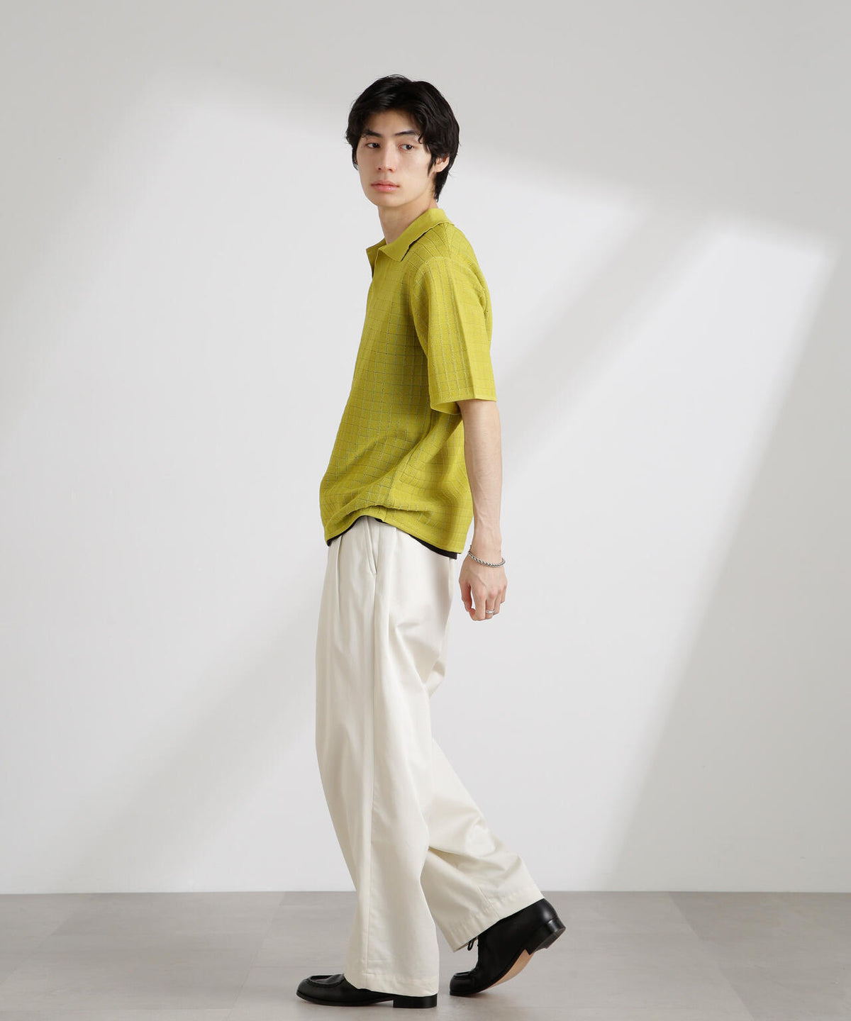 透かし編みスキッパーニット 半袖 6725122209