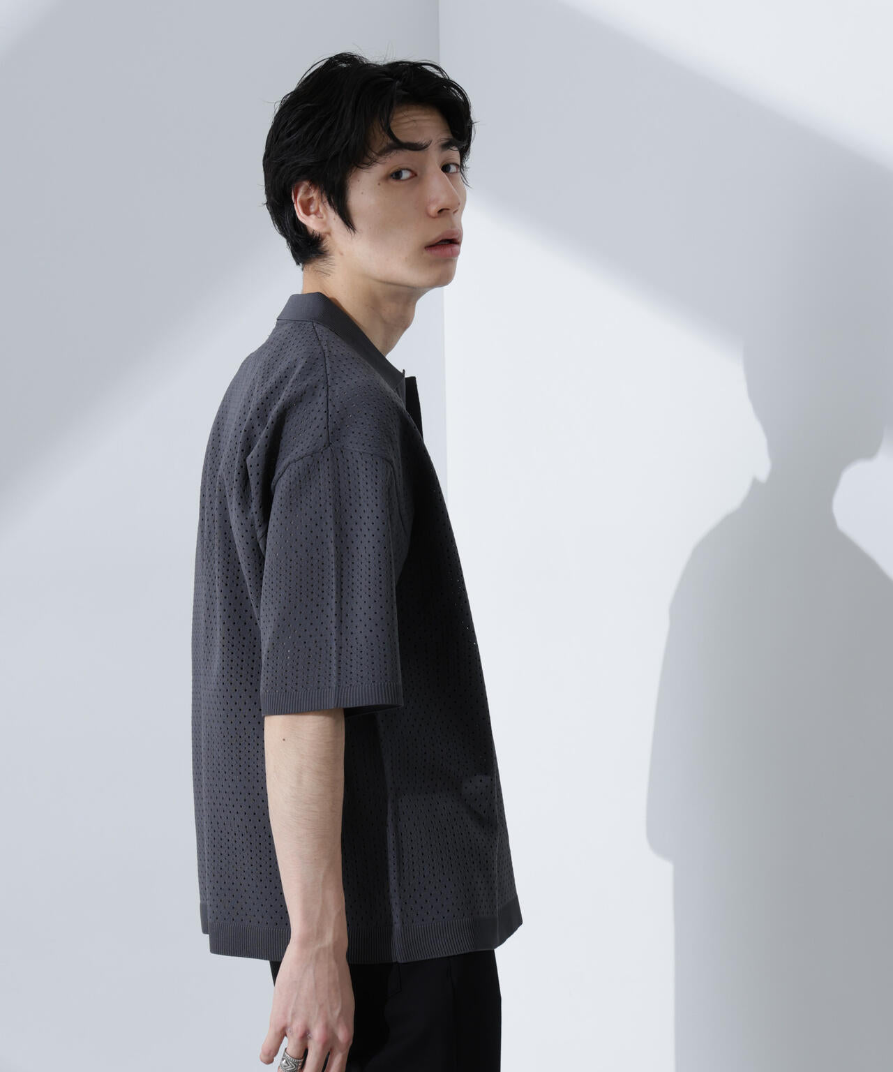 スキッパーテックニットポロシャツ/半袖 6725122210