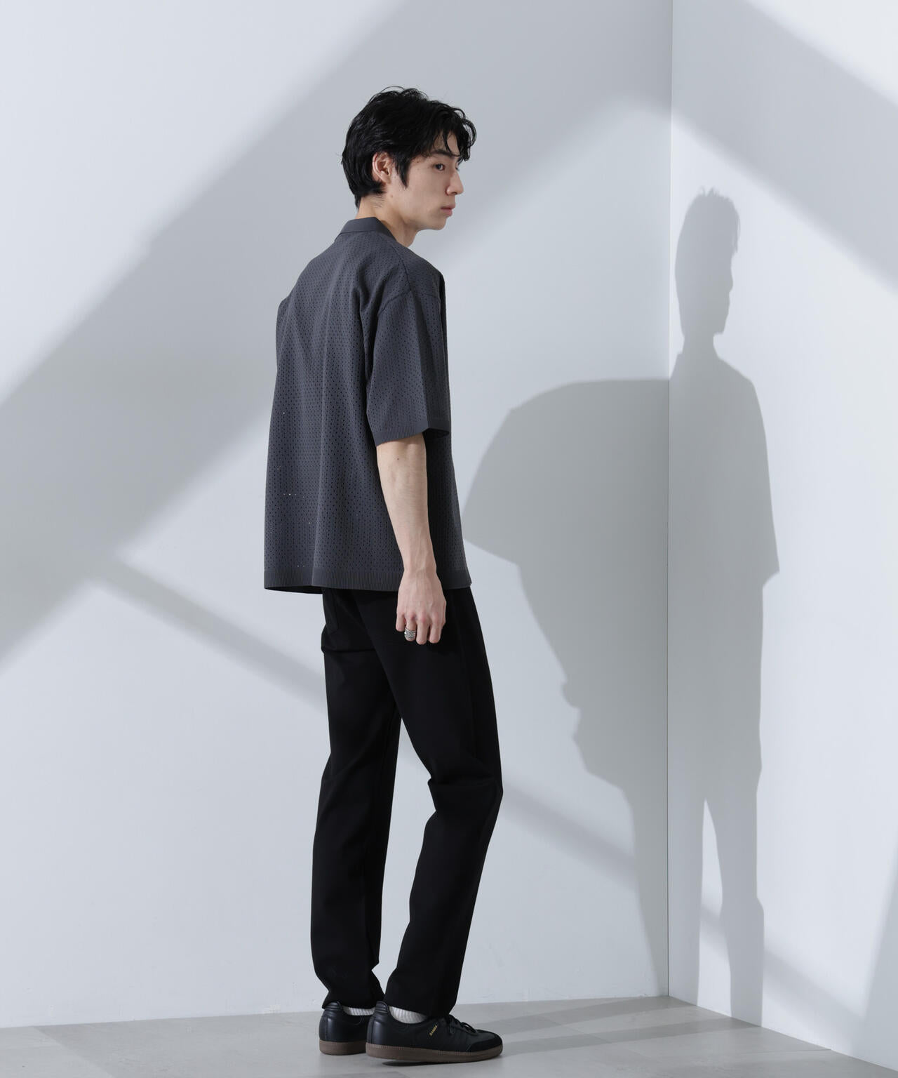 スキッパーテックニットポロシャツ/半袖 6725122210