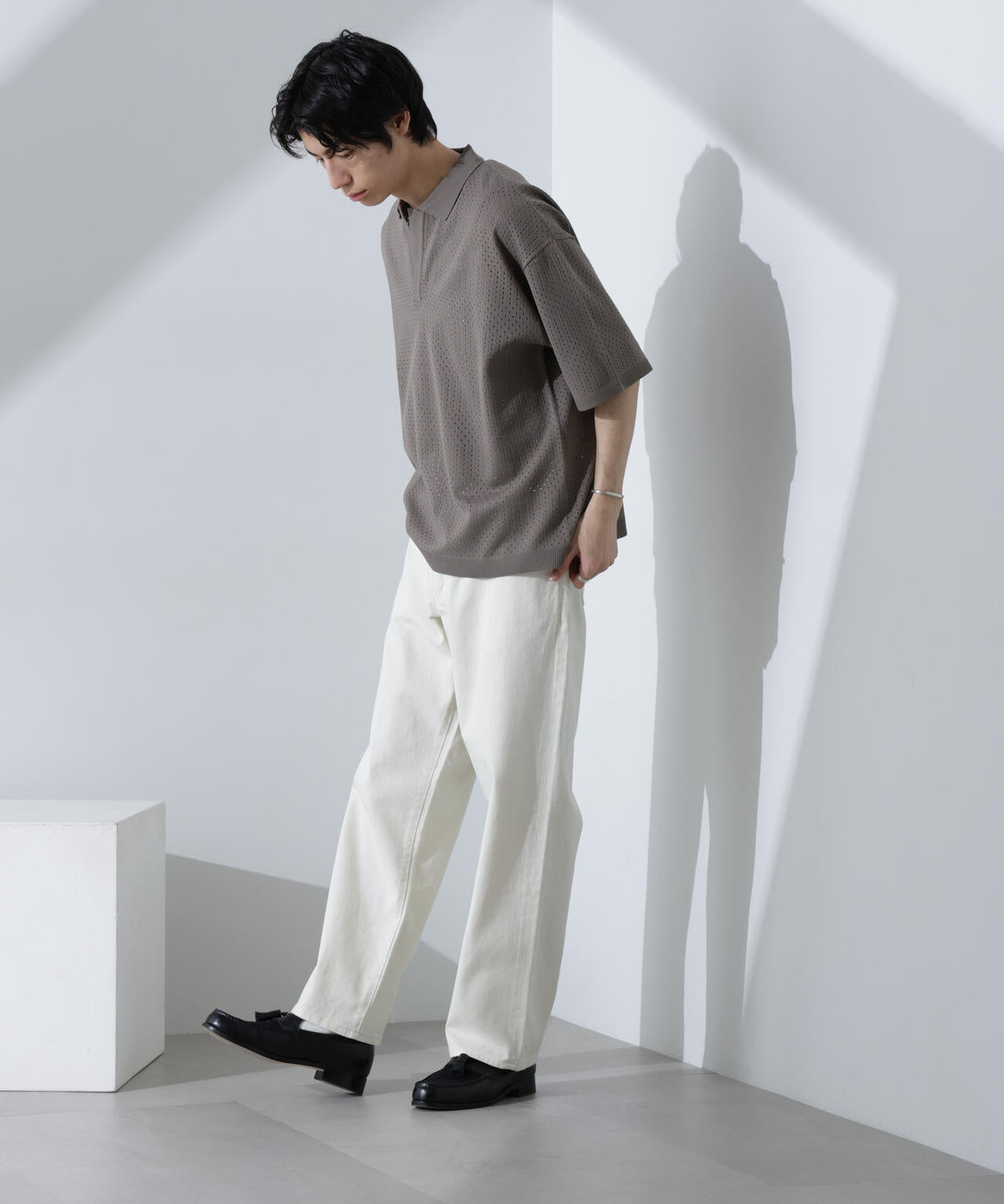 スキッパーテックニットポロシャツ/半袖 6725122210