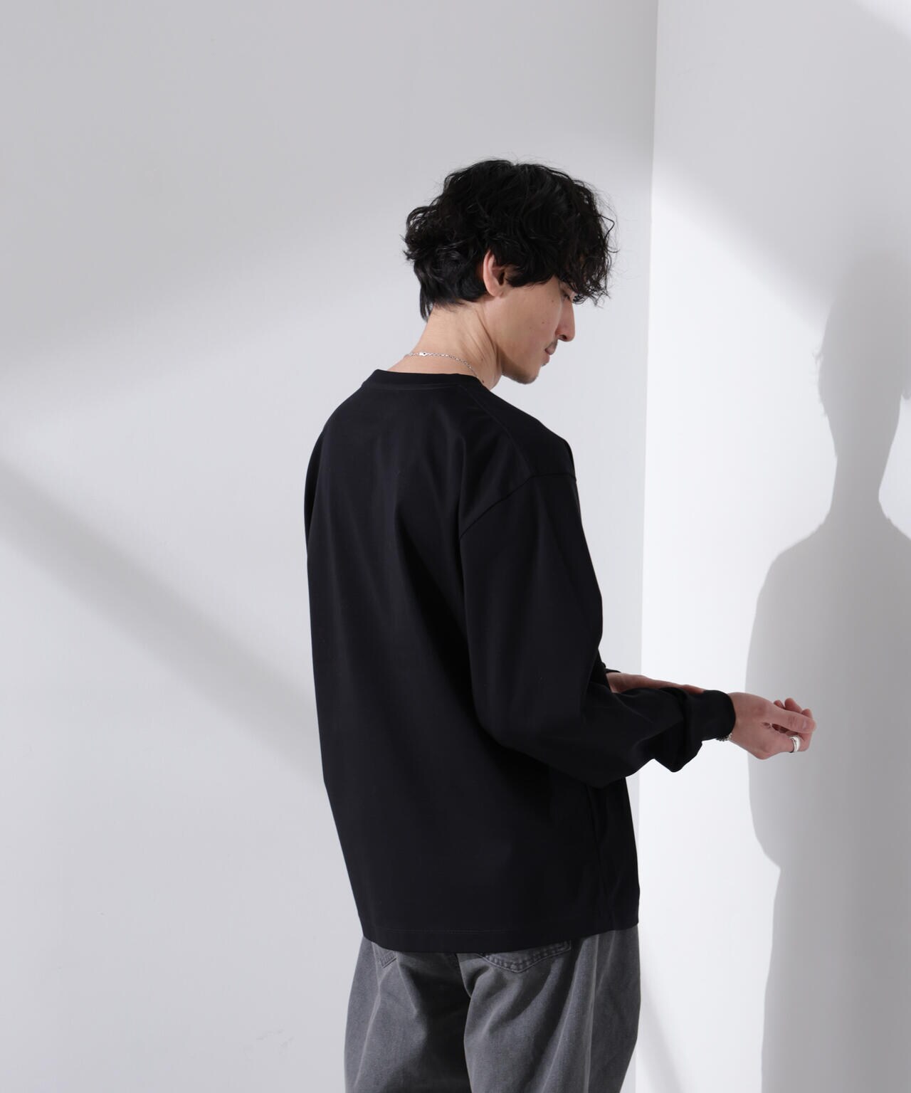 アンチスメル BIG クルーネックTシャツ 長袖 6725123207
