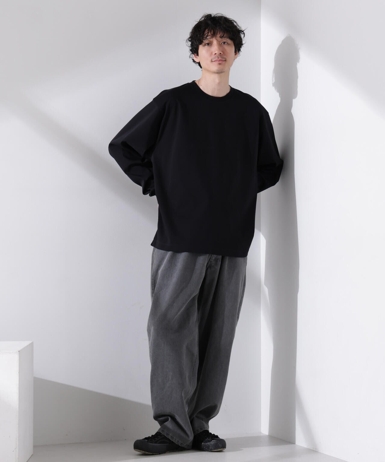 アンチスメル BIG クルーネックTシャツ 長袖 6725123207