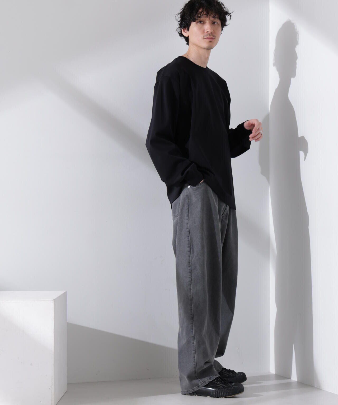 アンチスメル BIG クルーネックTシャツ 長袖 6725123207