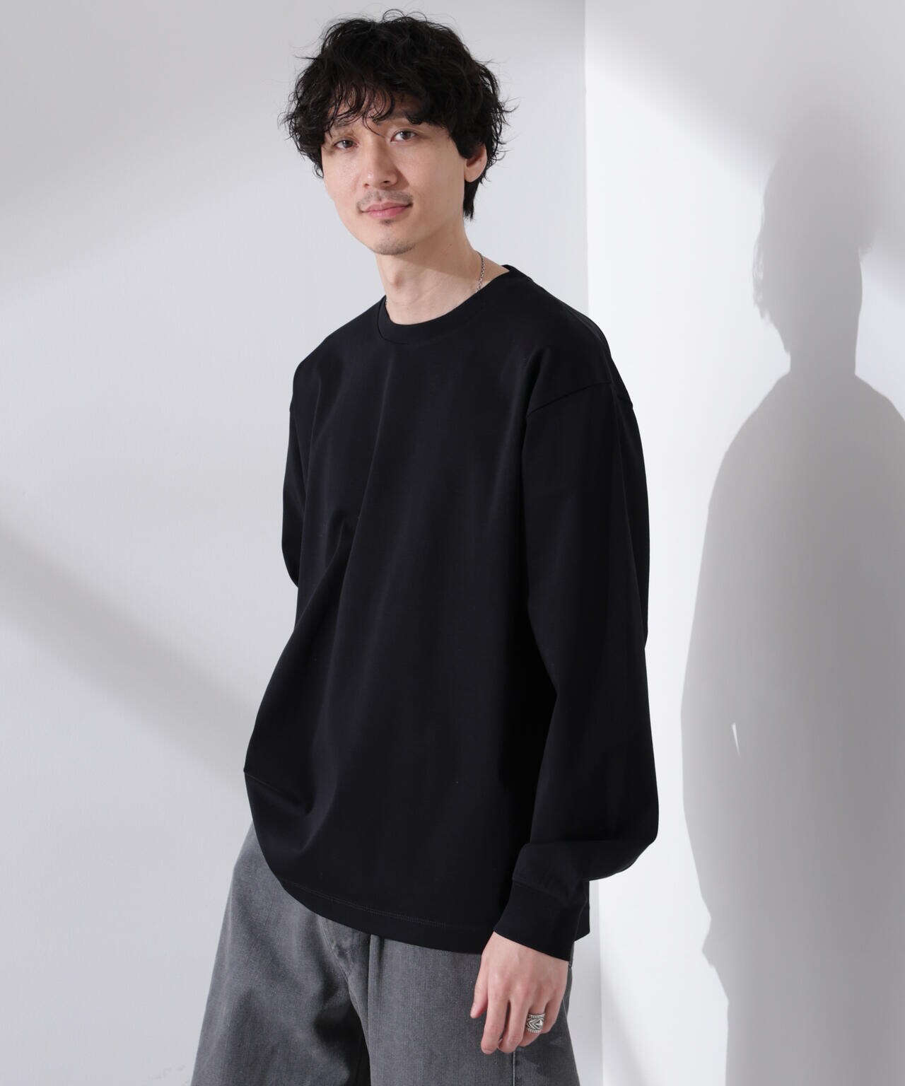 アンチスメル BIG クルーネックTシャツ 長袖 6725123207