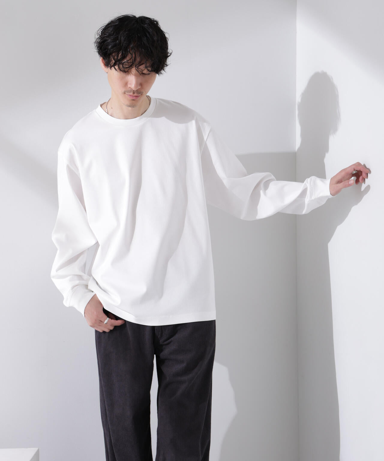 アンチスメル BIG クルーネックTシャツ 長袖 6725123207