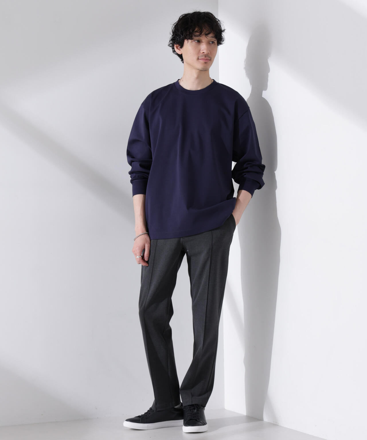 アンチスメル BIG クルーネックTシャツ 長袖 6725123207
