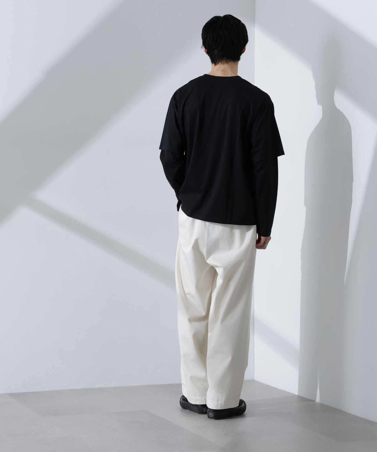 WEB限定/フェイクレイヤードTシャツ 長袖 6725123215