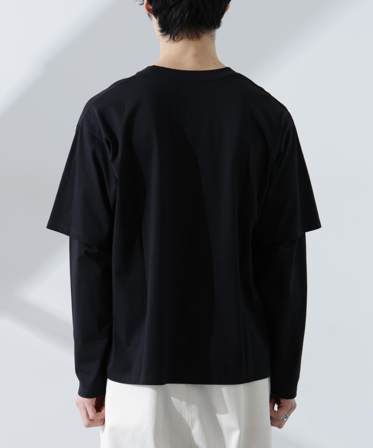 WEB限定/フェイクレイヤードTシャツ 長袖 6725123215