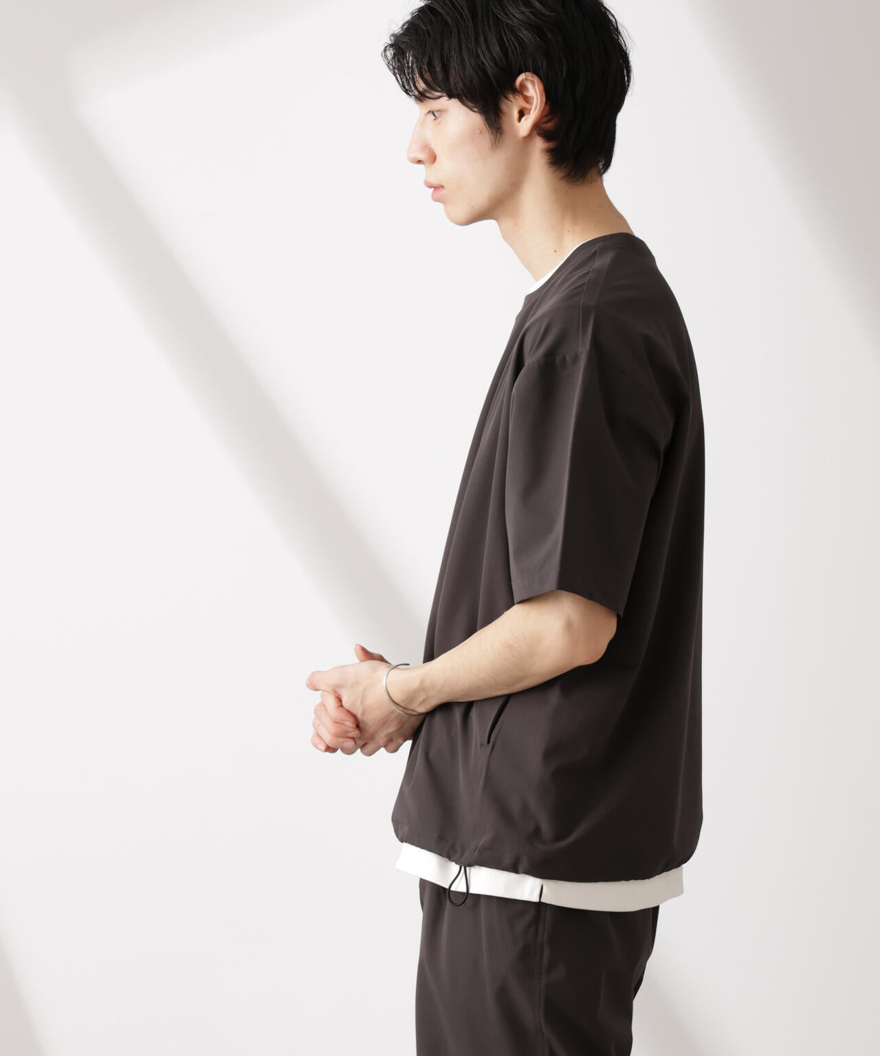 ライトウェイトストレッチ プルオーバー半袖(セットアップ可) 6725124201