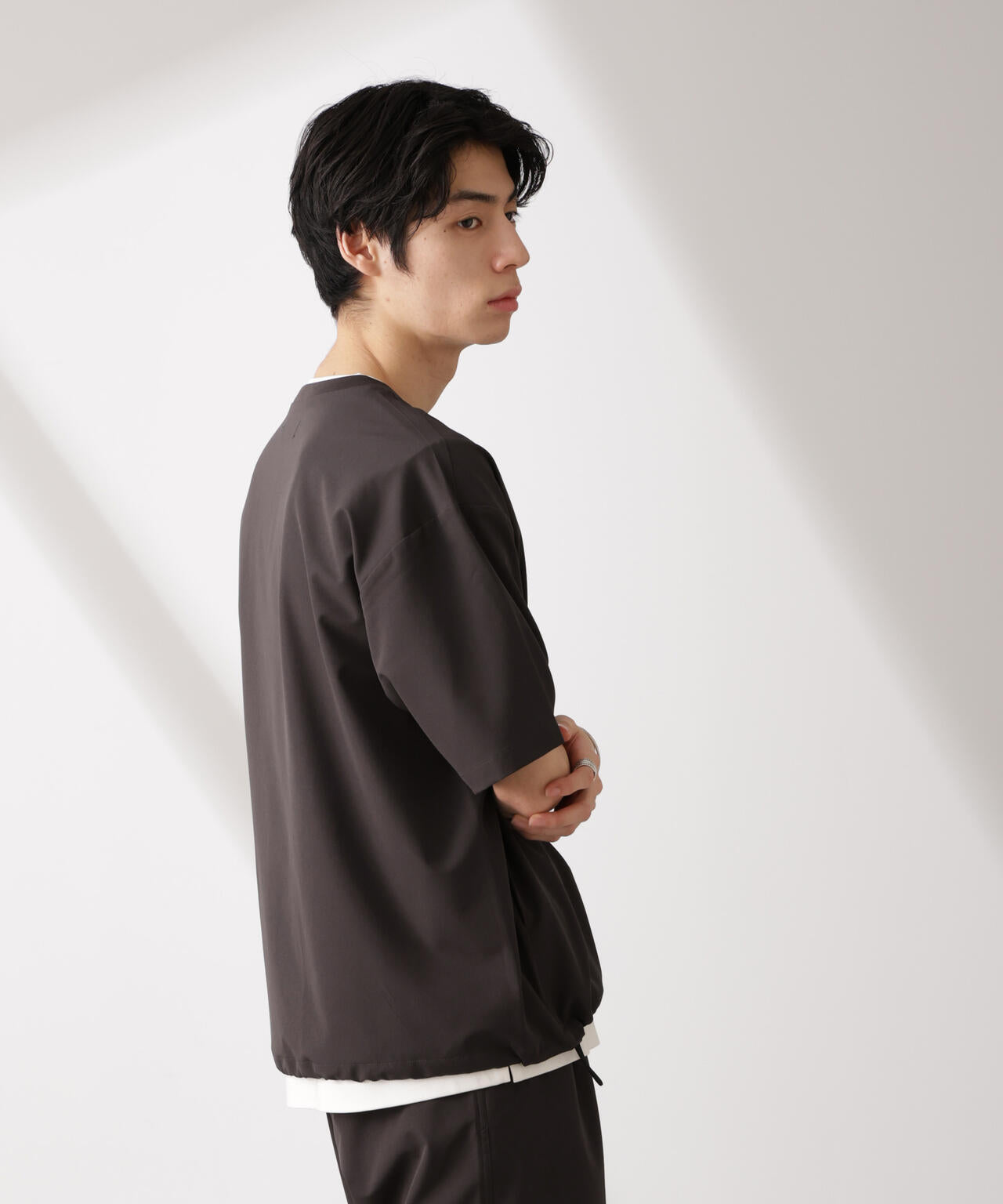 ライトウェイトストレッチ プルオーバー半袖(セットアップ可) 6725124201