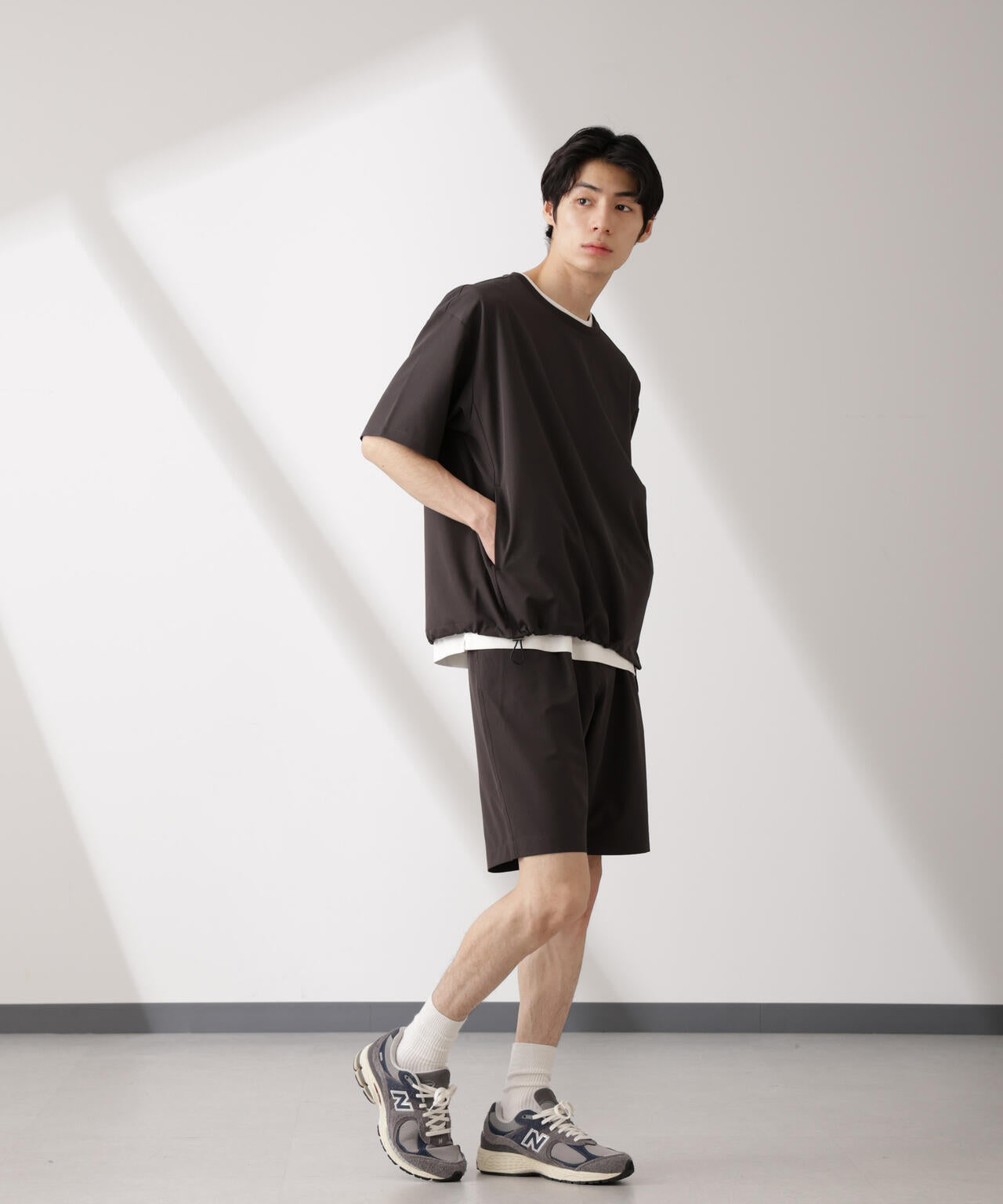 ライトウェイトストレッチ プルオーバー半袖(セットアップ可) 6725124201