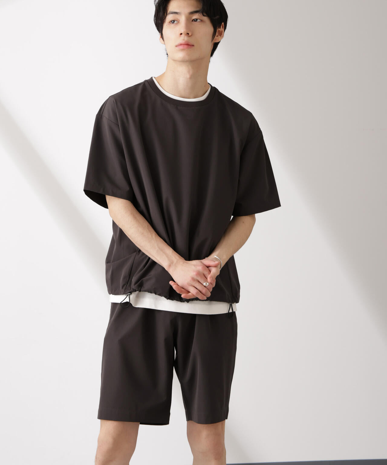 ライトウェイトストレッチ プルオーバー半袖(セットアップ可) 6725124201