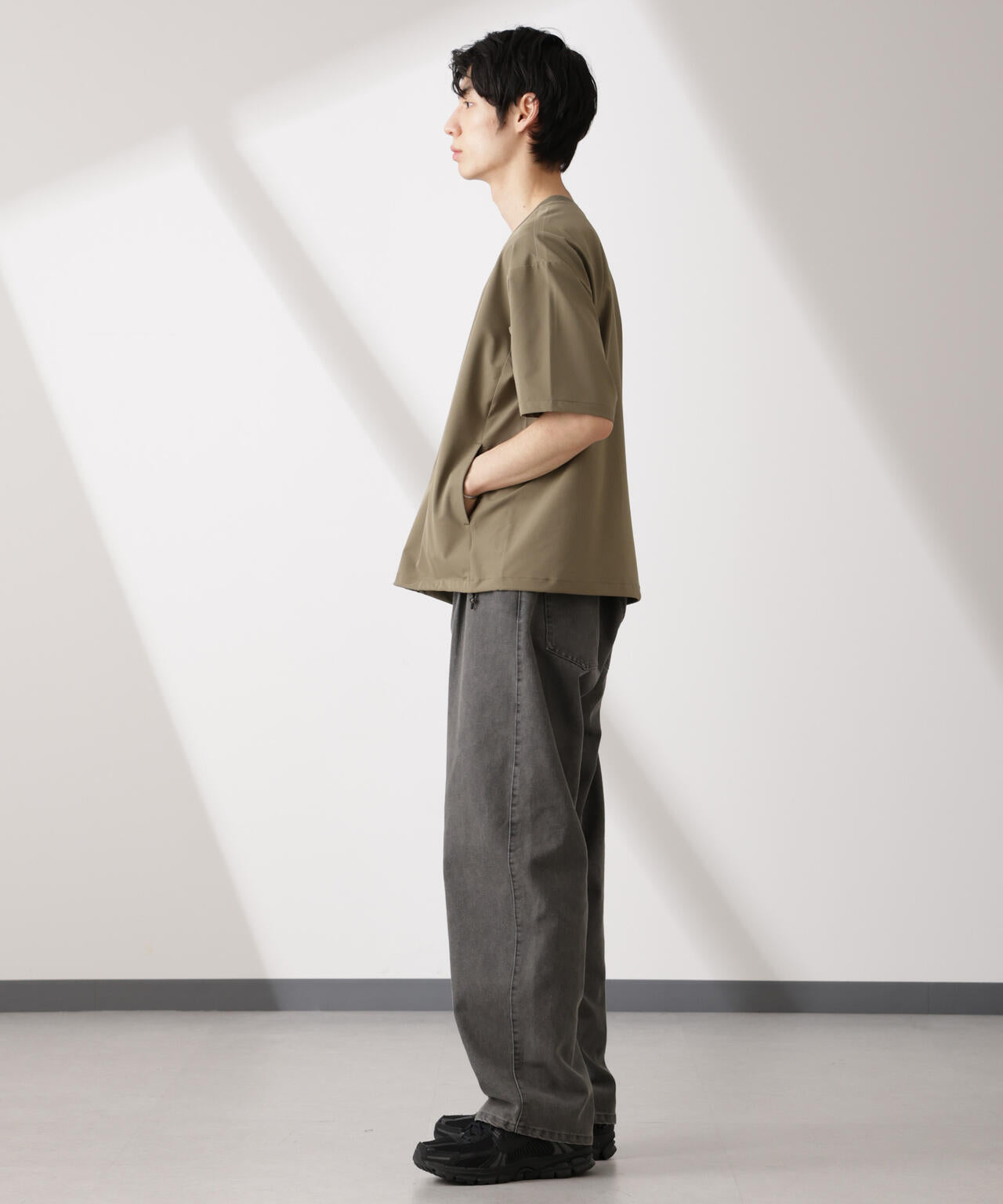 ライトウェイトストレッチ プルオーバー半袖(セットアップ可) 6725124201