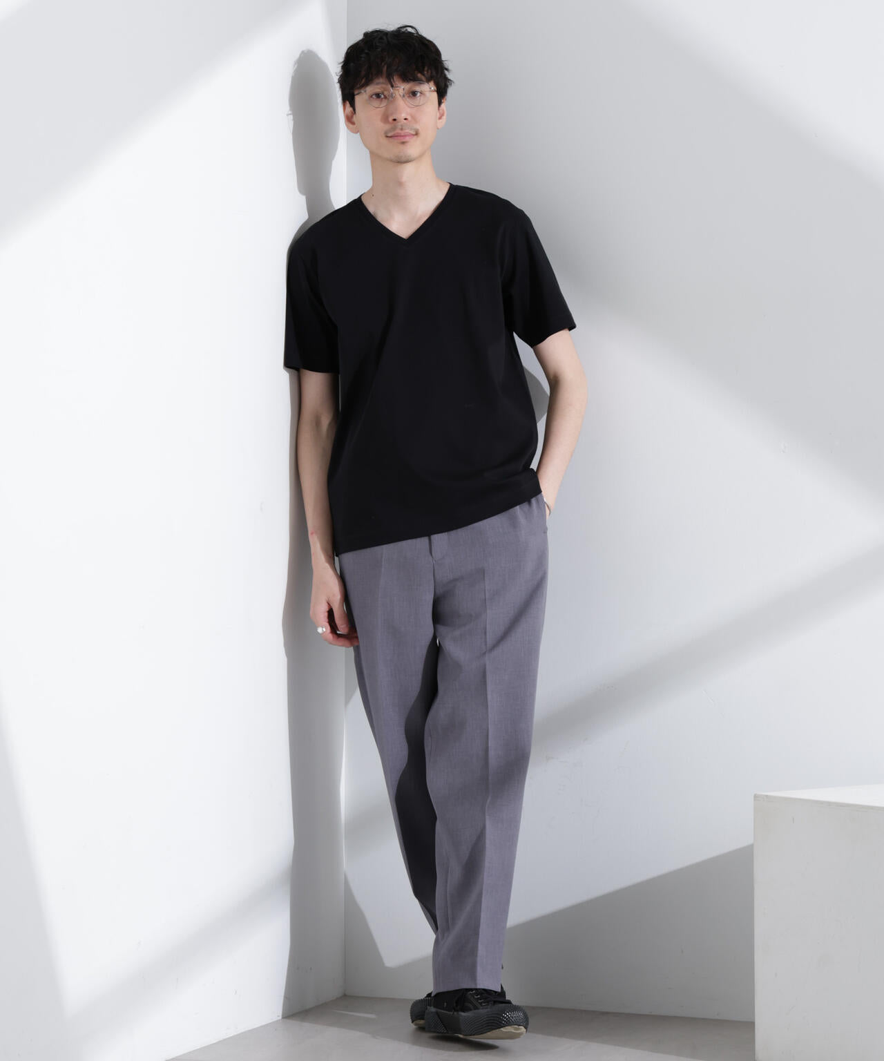 アンチスメル VネックTシャツ 半袖 6725124203