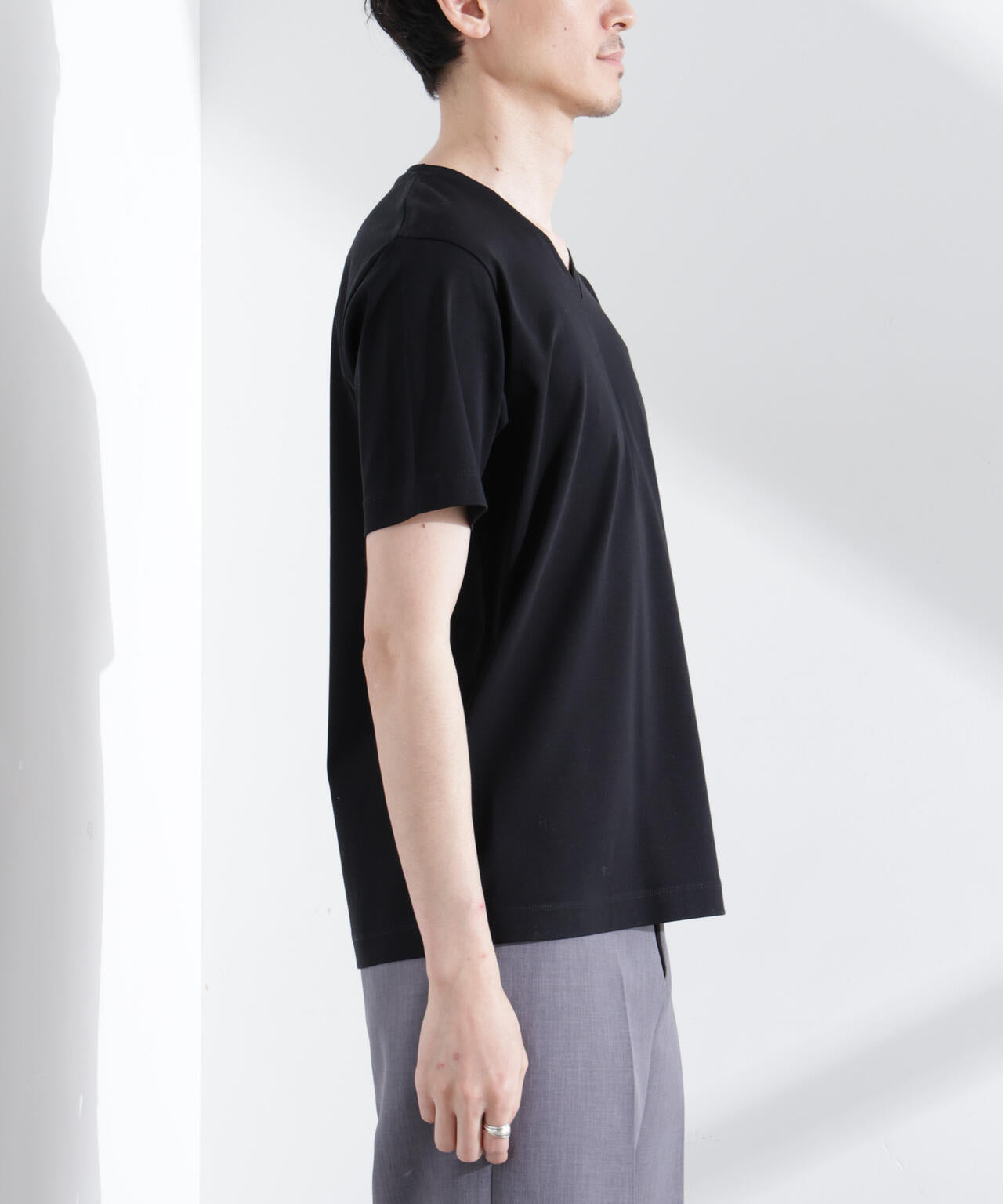 アンチスメル VネックTシャツ 半袖 6725124203