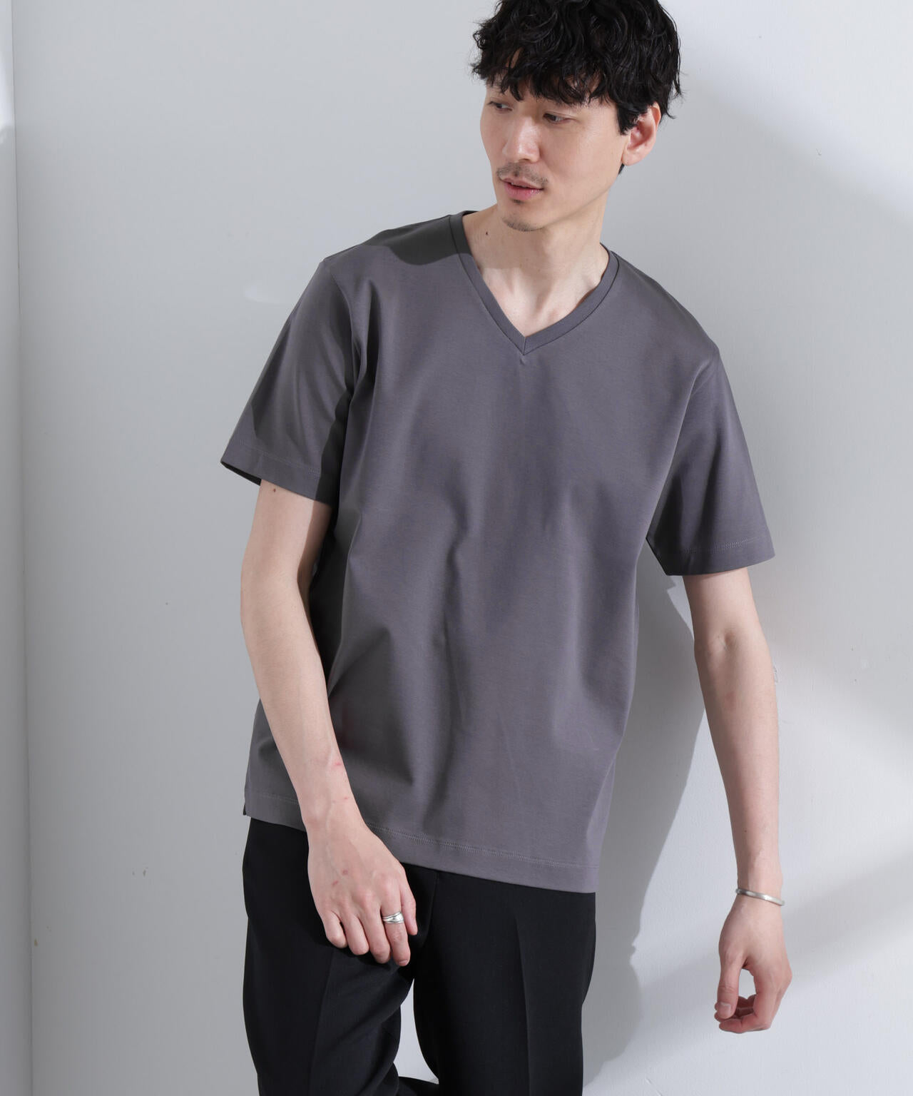 アンチスメル VネックTシャツ 半袖 6725124203