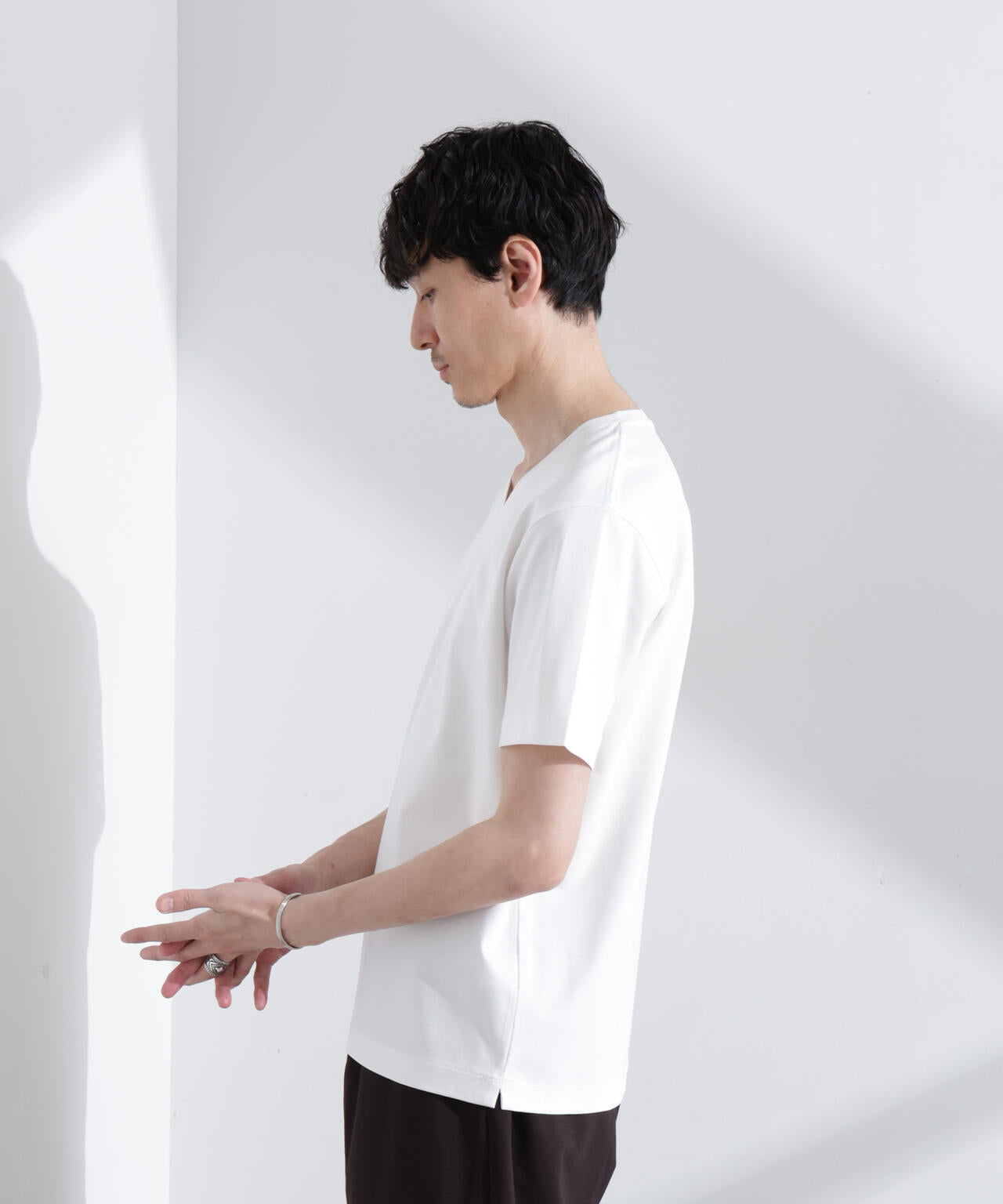 アンチスメル VネックTシャツ 半袖 6725124203