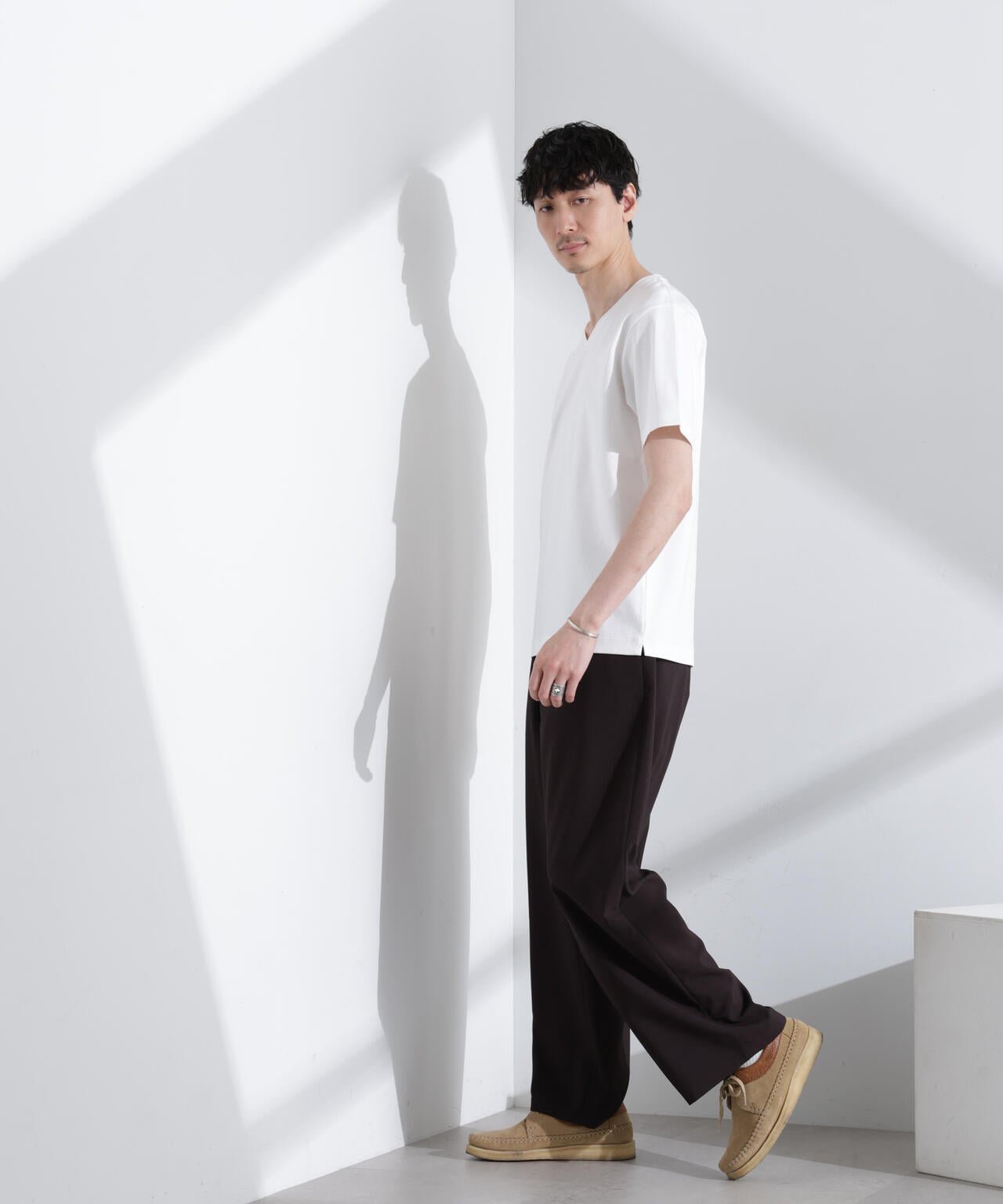 アンチスメル VネックTシャツ 半袖 6725124203