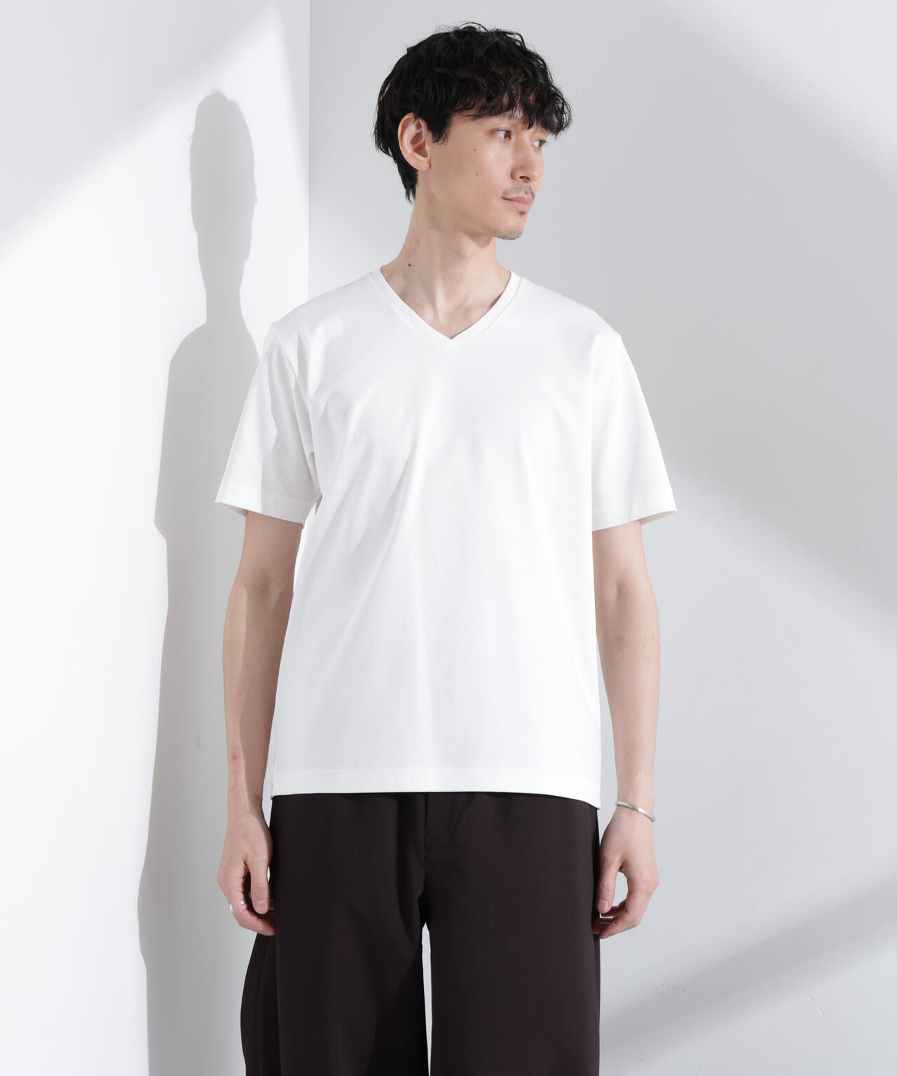 アンチスメル VネックTシャツ 半袖 6725124203