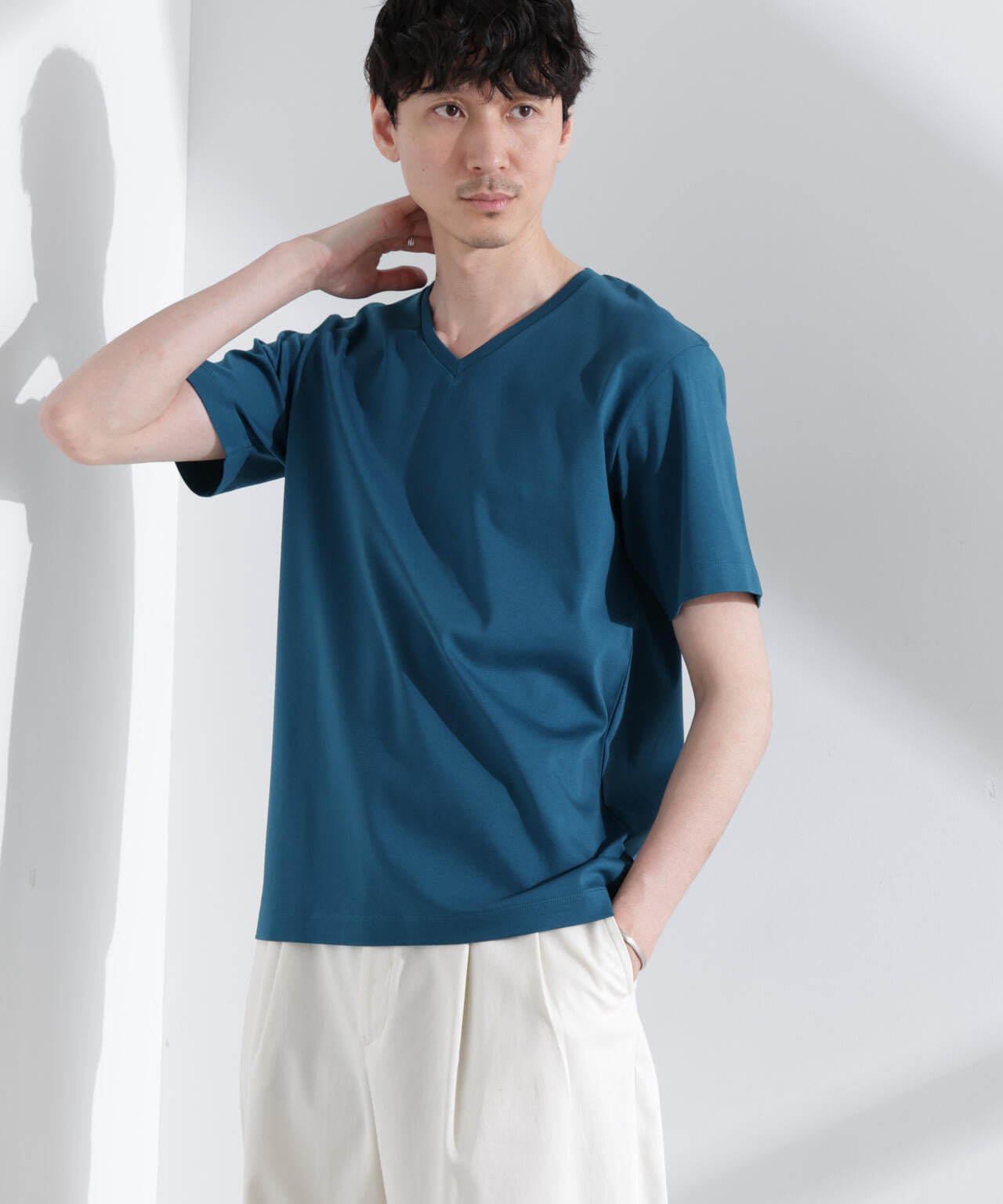 アンチスメル VネックTシャツ 半袖 6725124203