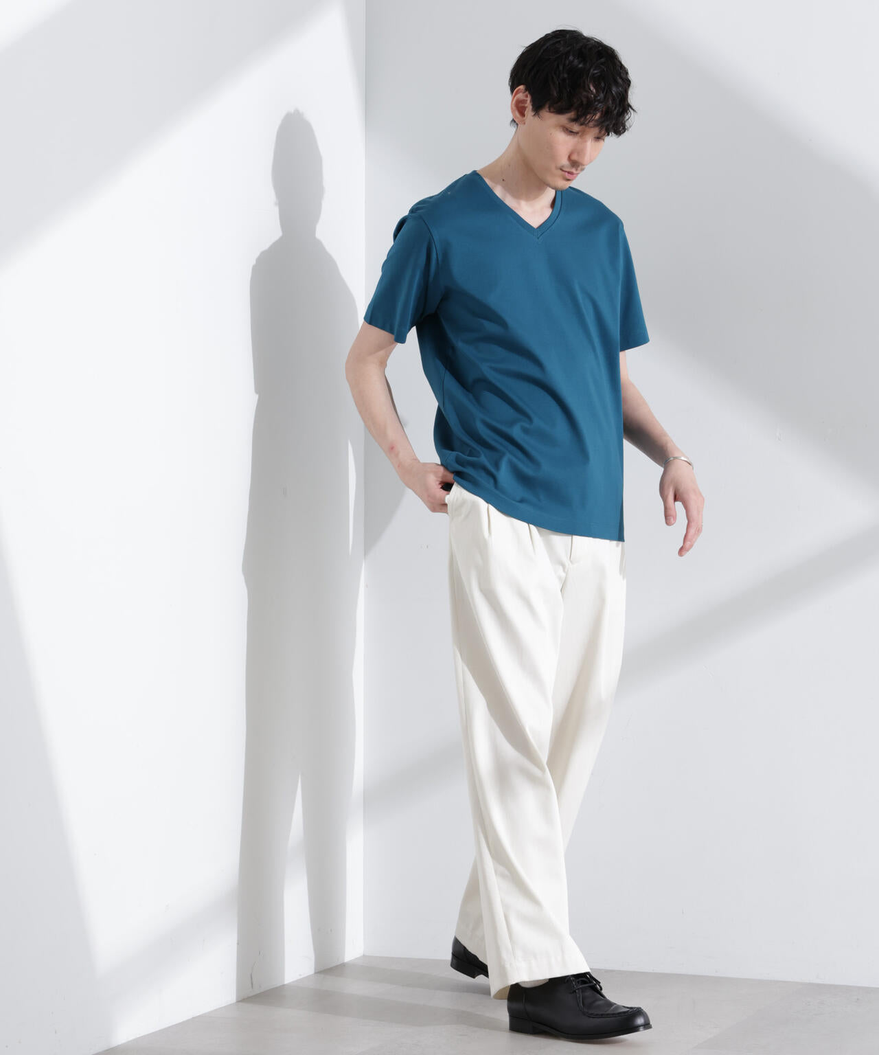 アンチスメル VネックTシャツ 半袖 6725124203
