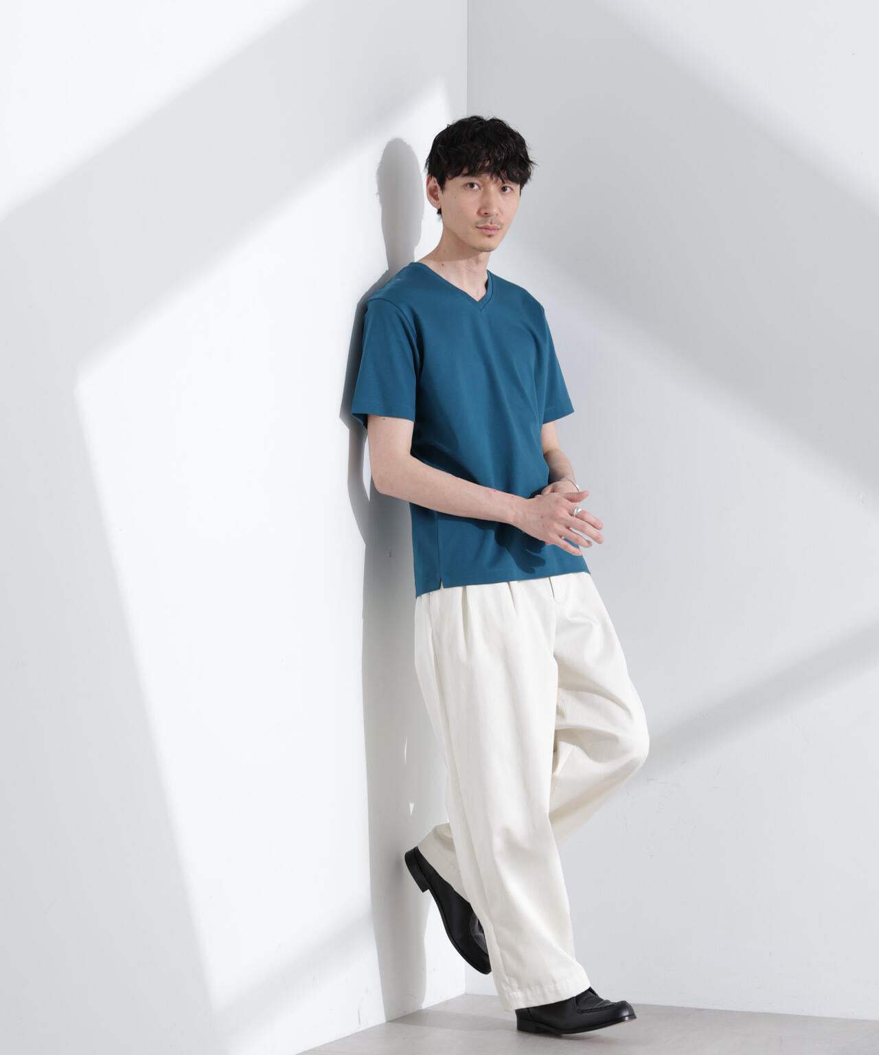 アンチスメル VネックTシャツ 半袖 6725124203