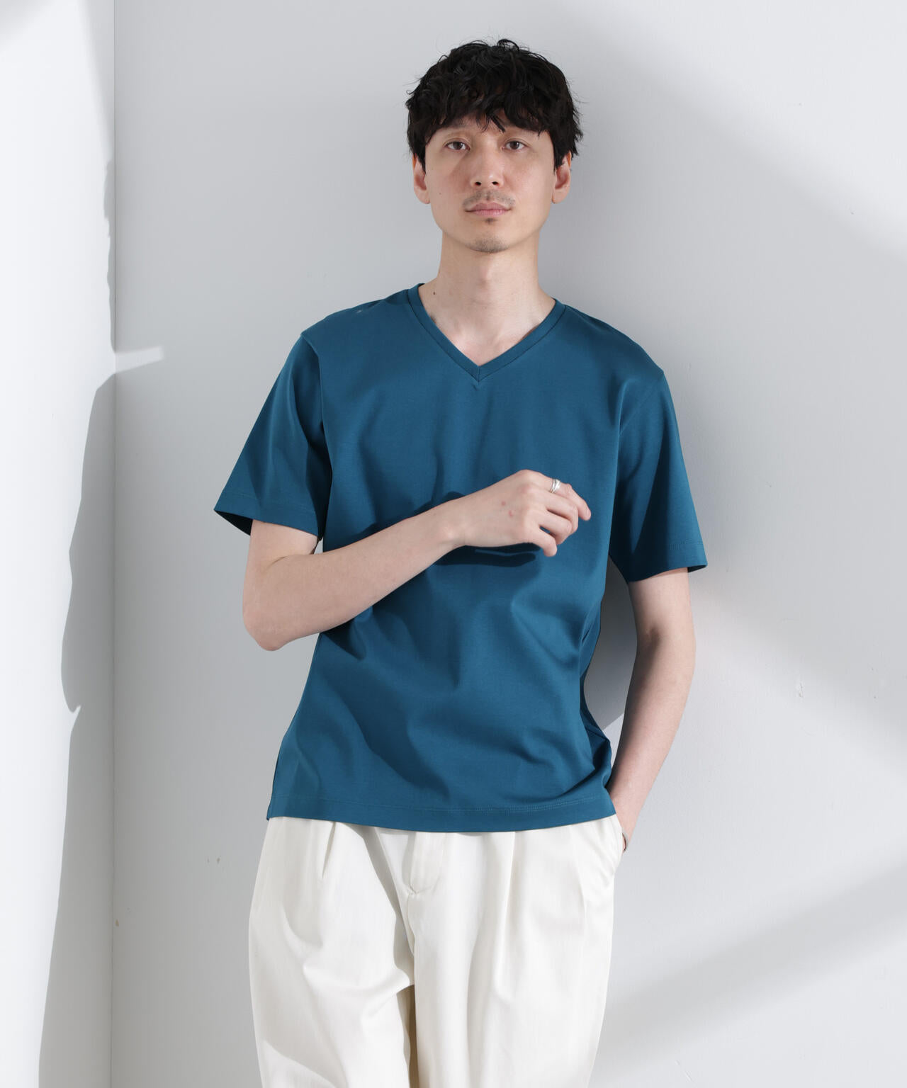 アンチスメル VネックTシャツ 半袖 6725124203