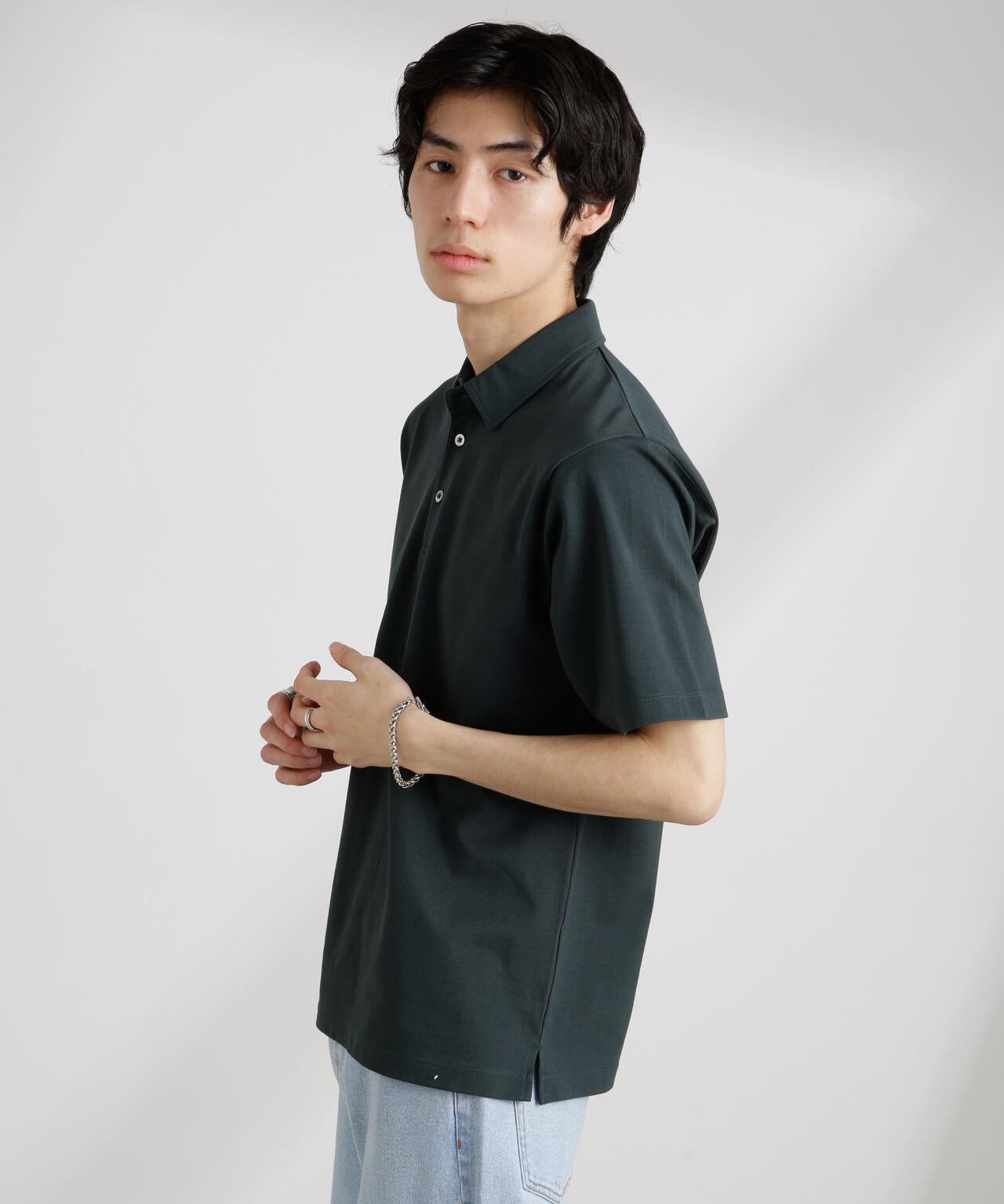 アンチスメル 鹿の子ポロ 半袖 6725124206