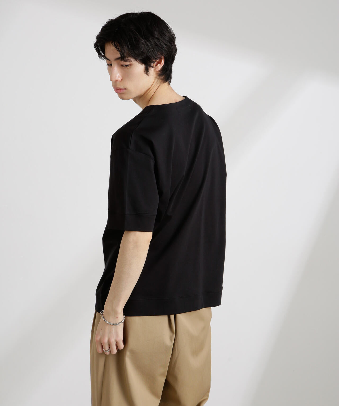50/-シルケットスムースキーネックTシャツ 6725124208