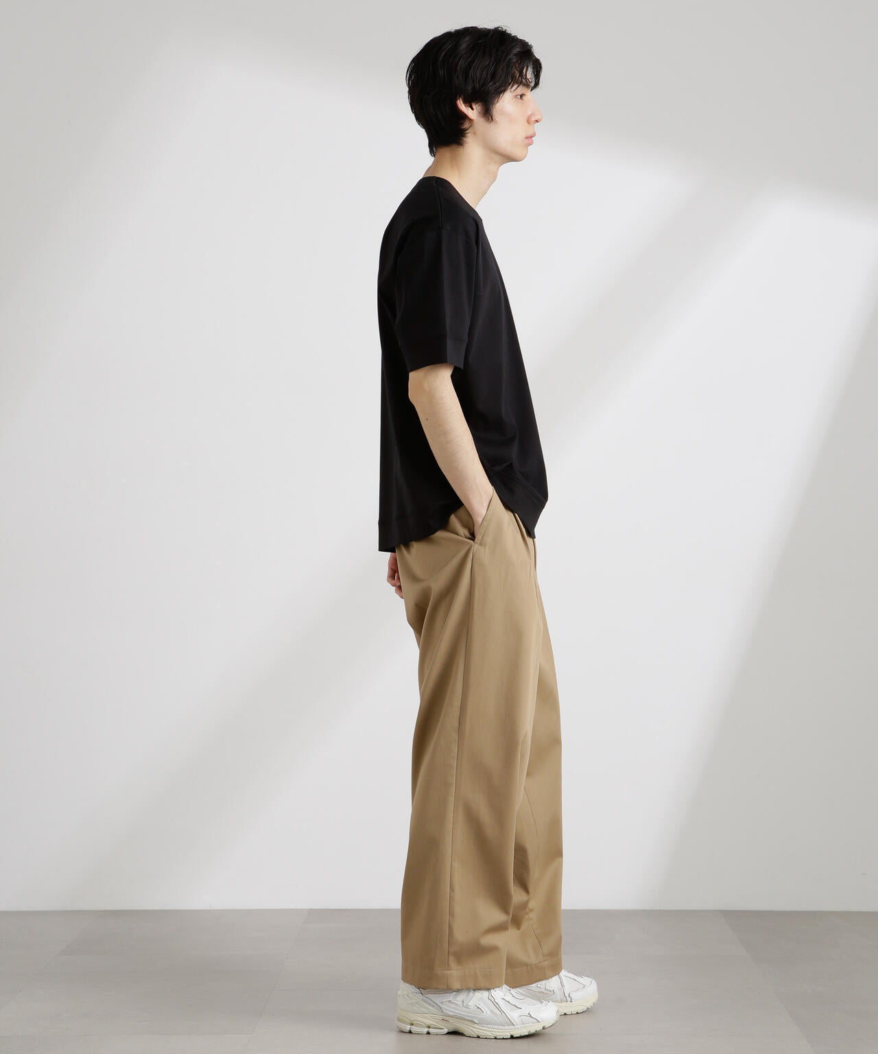 50/-シルケットスムースキーネックTシャツ 6725124208