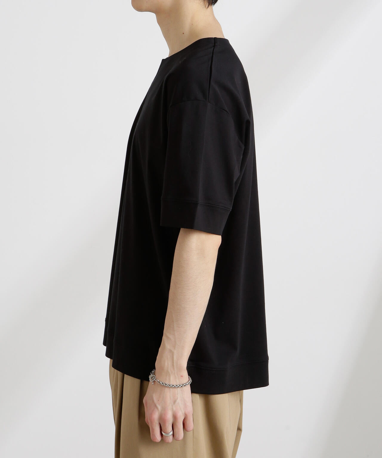 50/-シルケットスムースキーネックTシャツ 6725124208