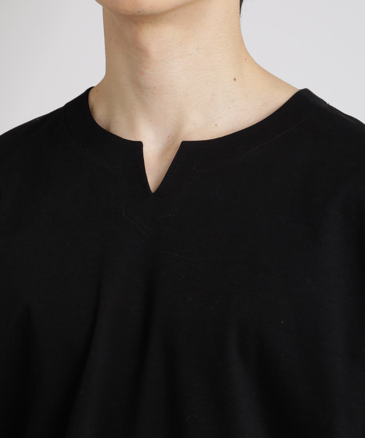 50/-シルケットスムースキーネックTシャツ 6725124208