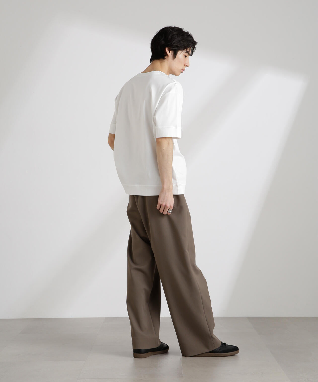 50/-シルケットスムースキーネックTシャツ 6725124208