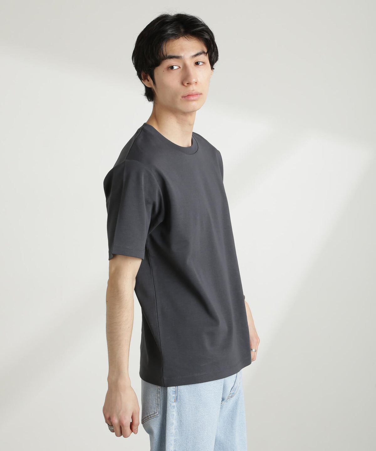 ダブルスムースクルーネックTシャツ 半袖 6725124211