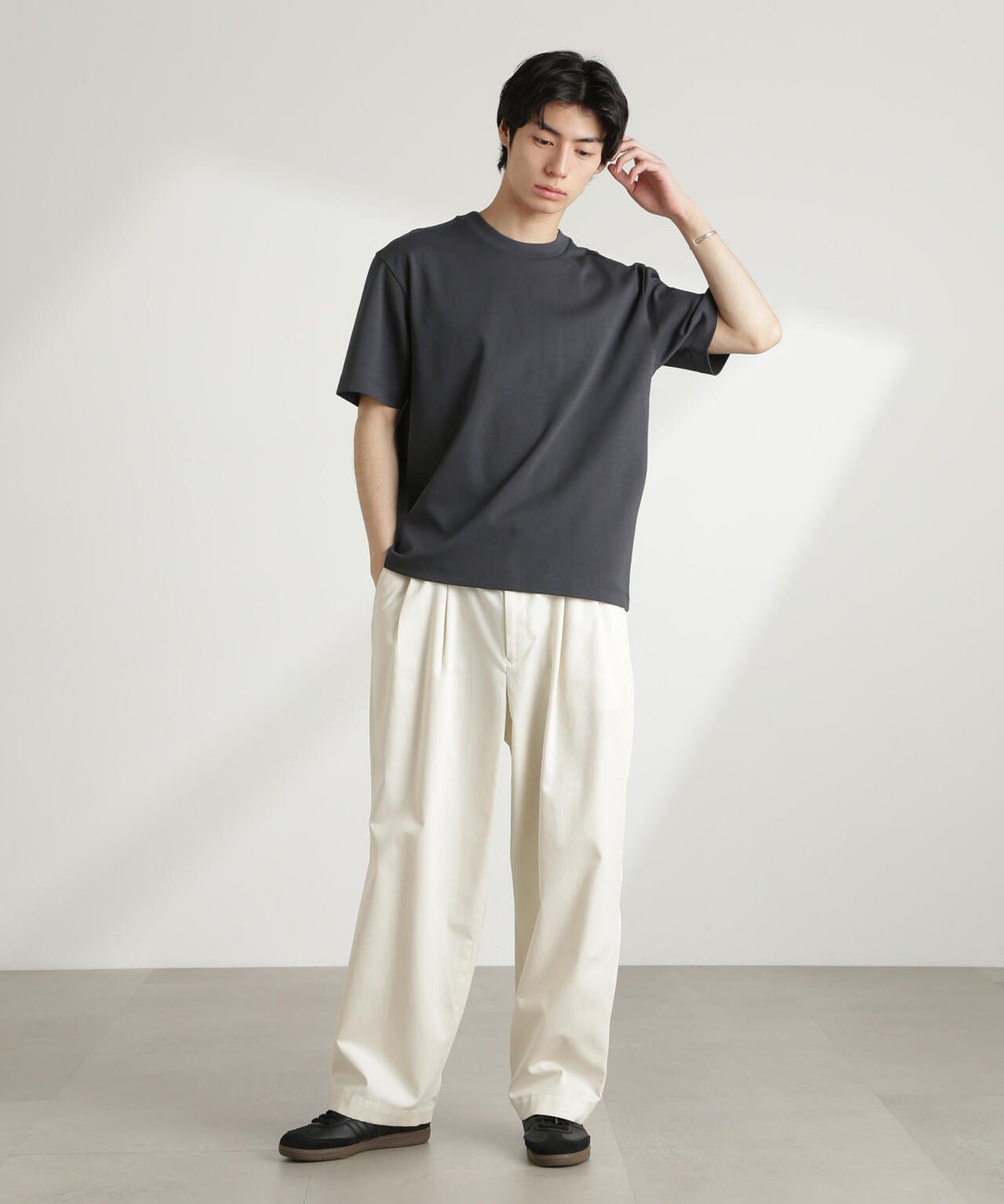 ダブルスムースクルーネックBIGTシャツ 半袖 6725124213