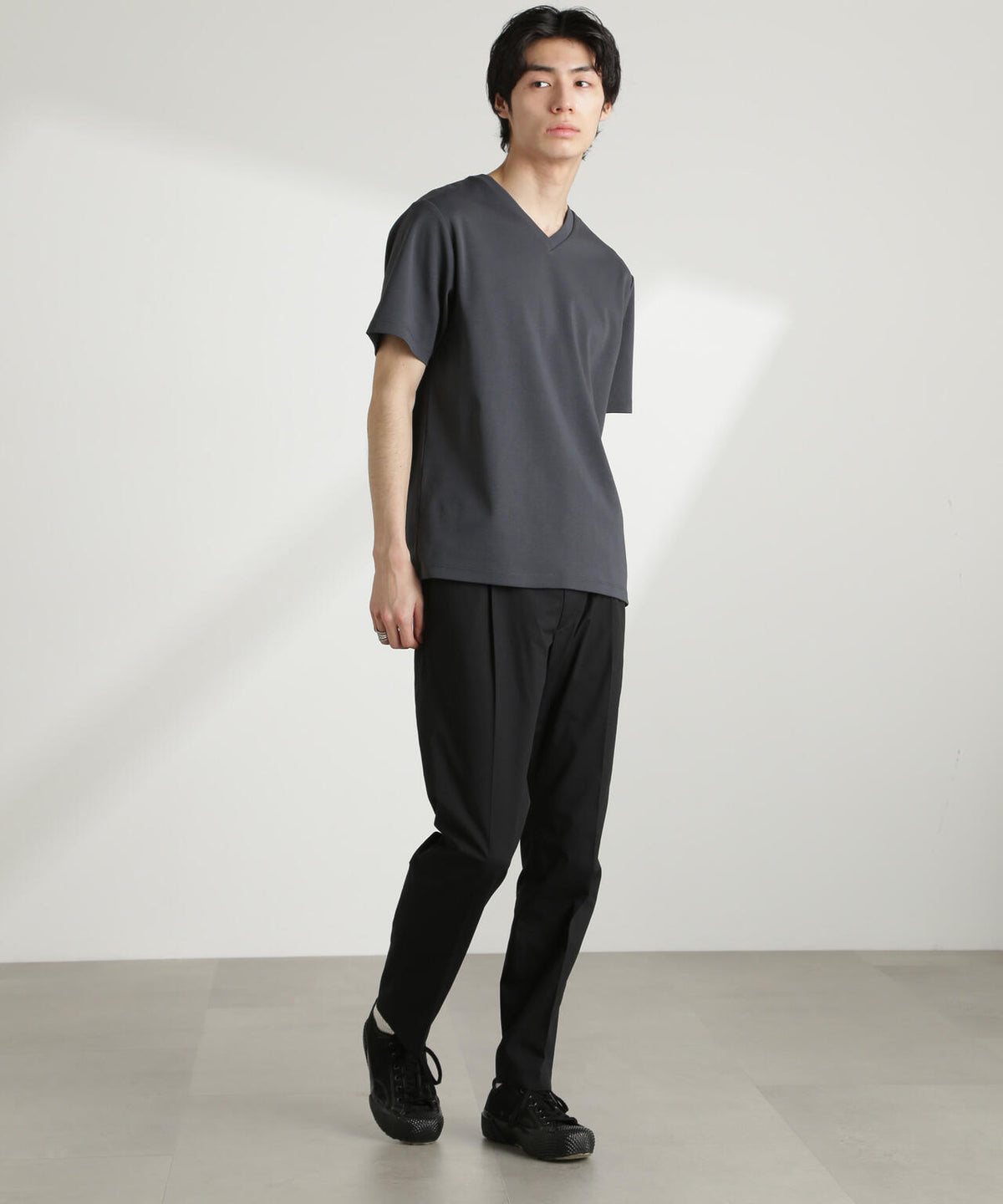 ダブルスムースVネックTシャツ 半袖 6725124214