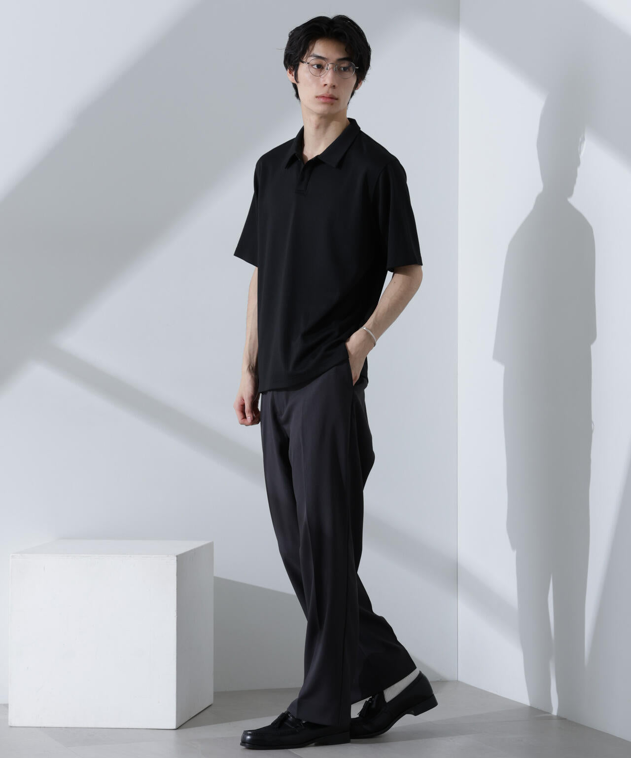 Pe/Ry鹿の子ポロシャツ 半袖 6725124215