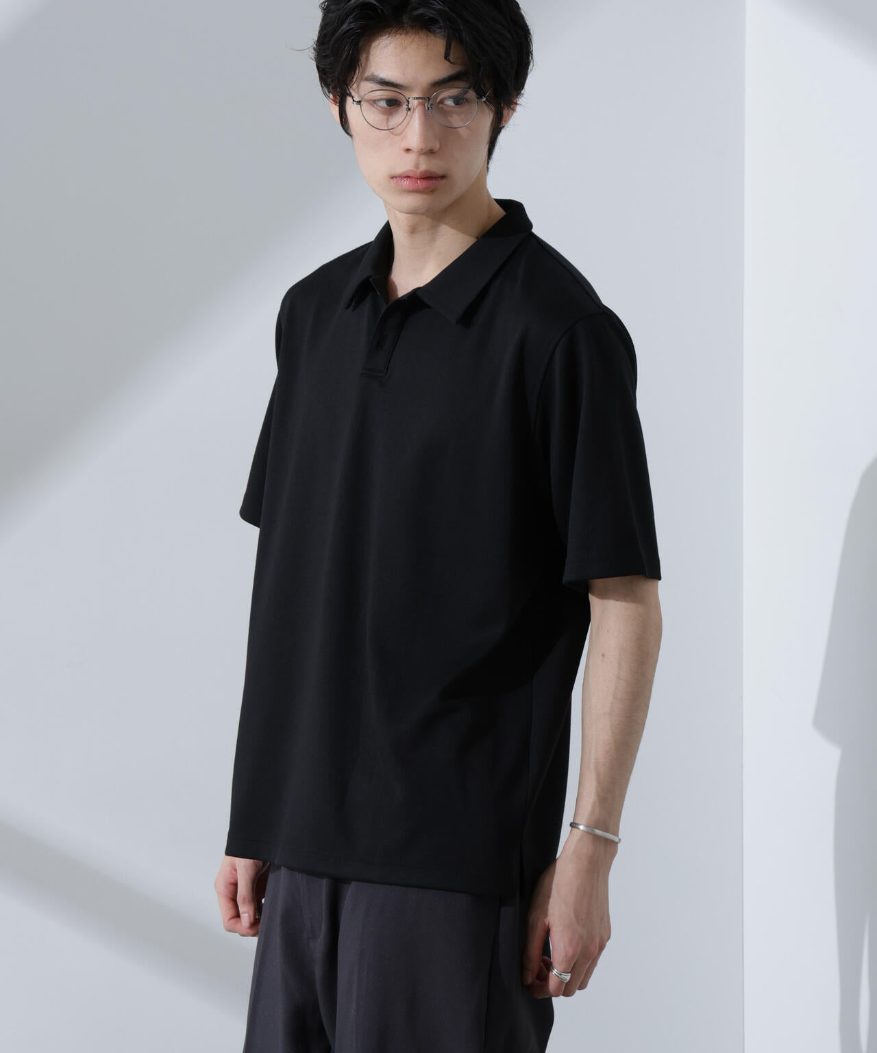 Pe/Ry鹿の子ポロシャツ 半袖 6725124215