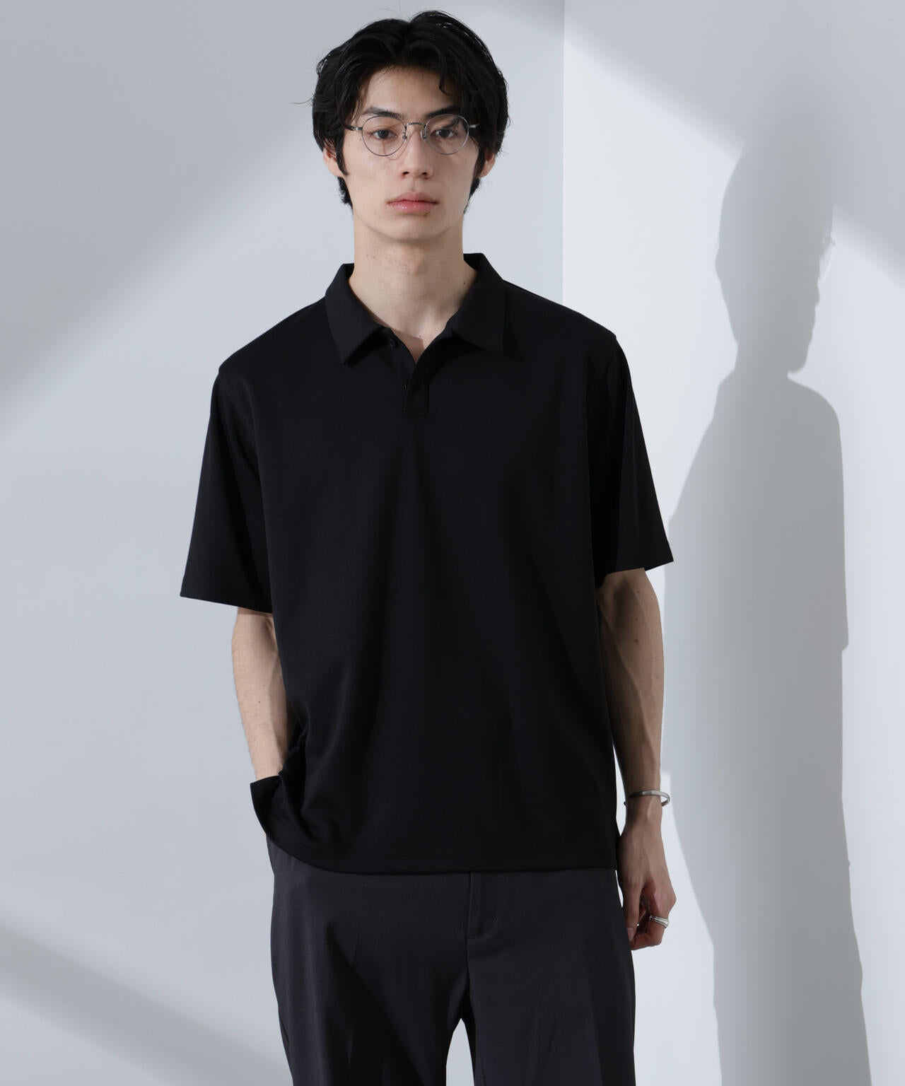 Pe/Ry鹿の子ポロシャツ 半袖 6725124215