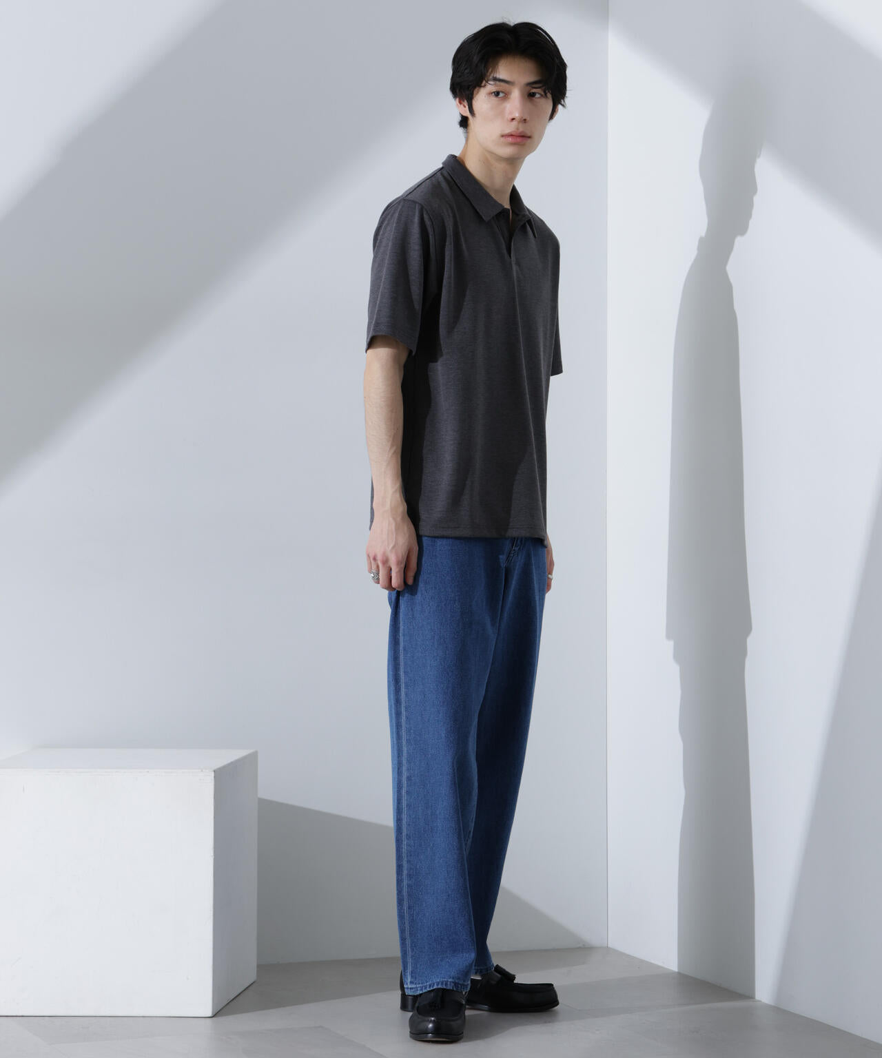 Pe/Ry鹿の子ポロシャツ 半袖 6725124215