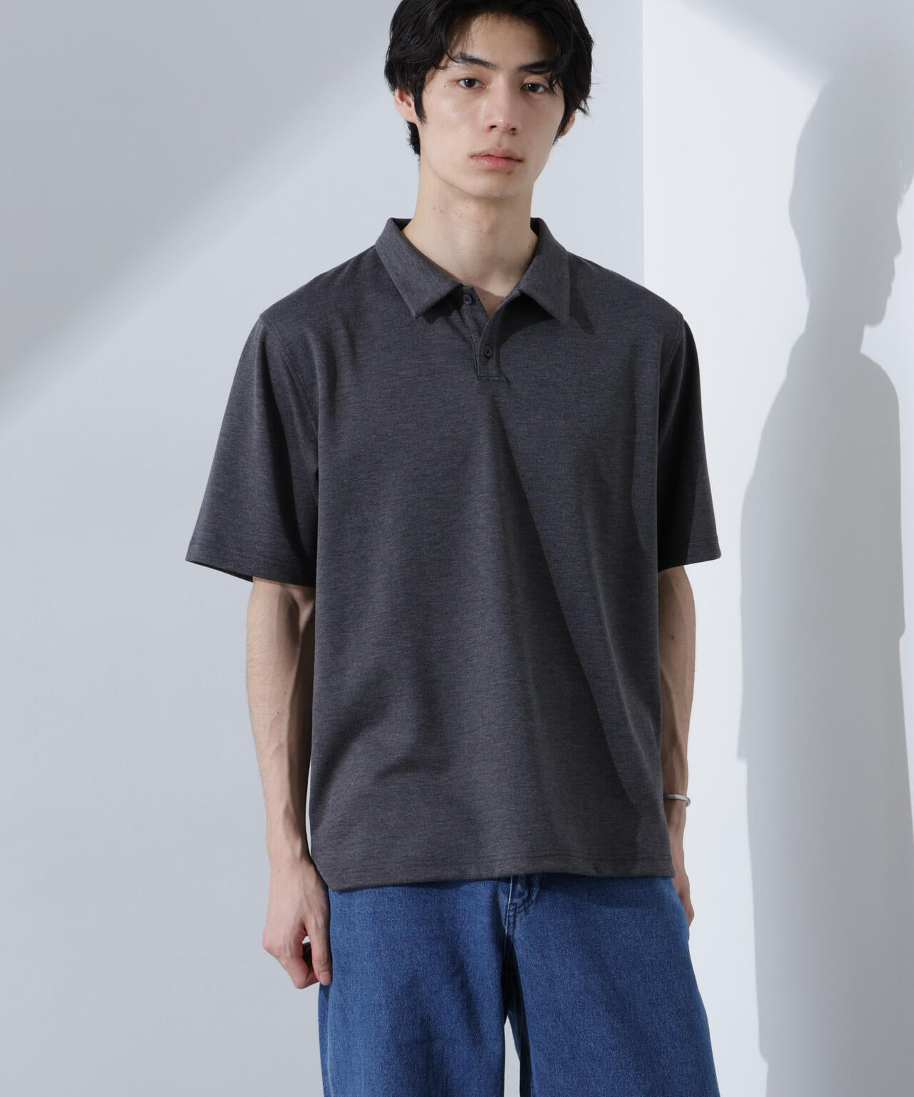 Pe/Ry鹿の子ポロシャツ 半袖 6725124215