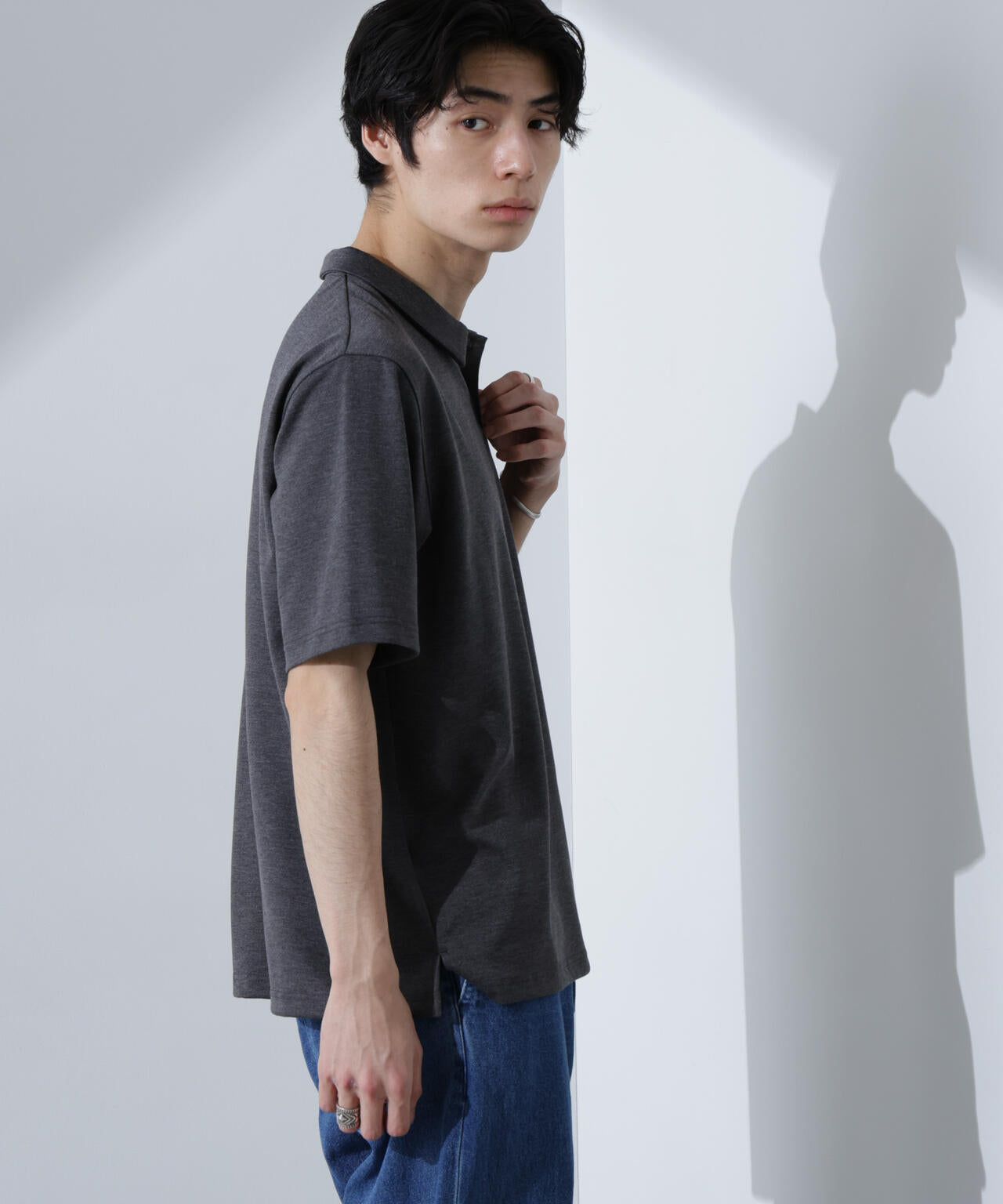 Pe/Ry鹿の子ポロシャツ 半袖 6725124215